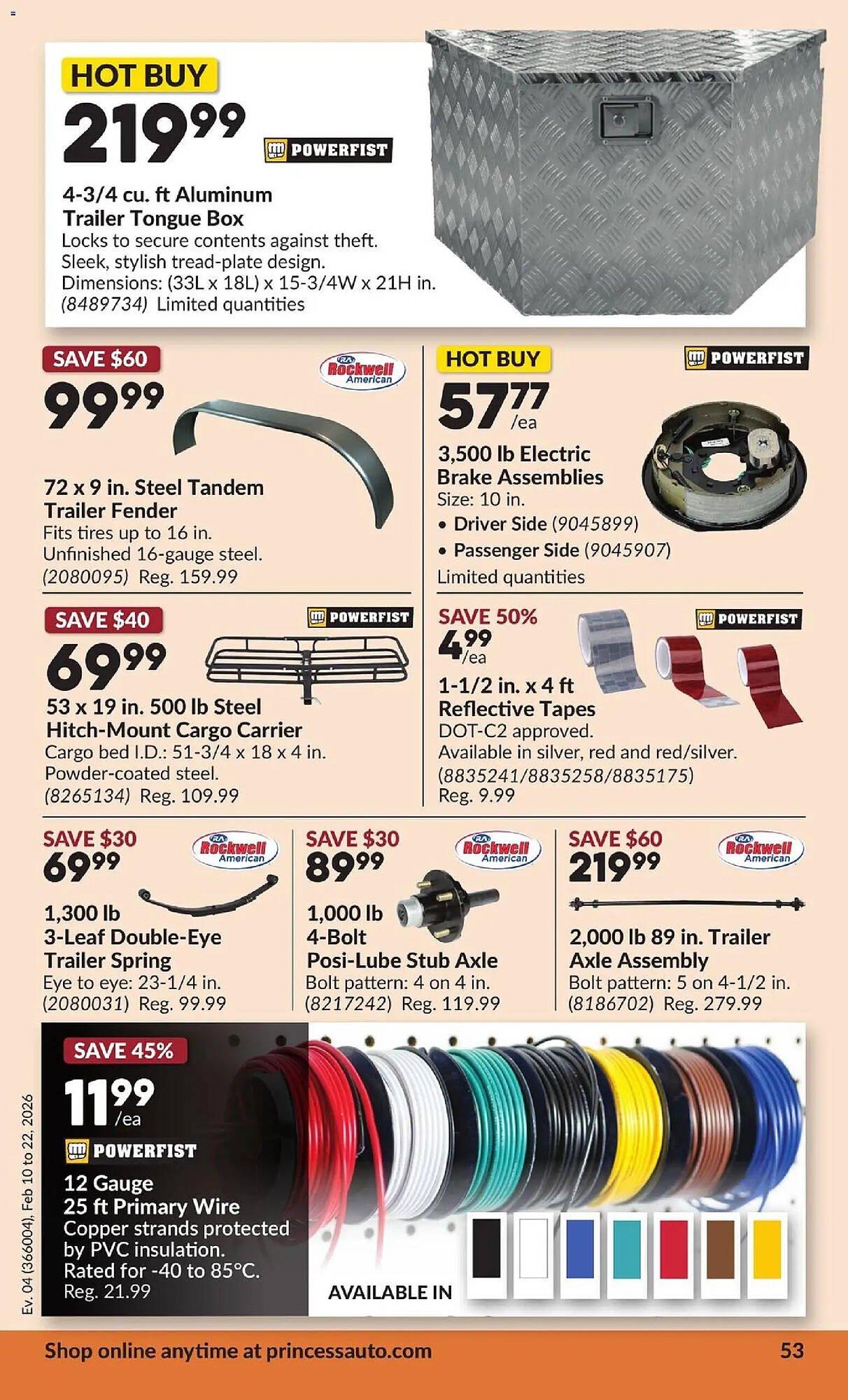 Princess Auto flyer (2026-02-10 - 2026-02-22) | 58