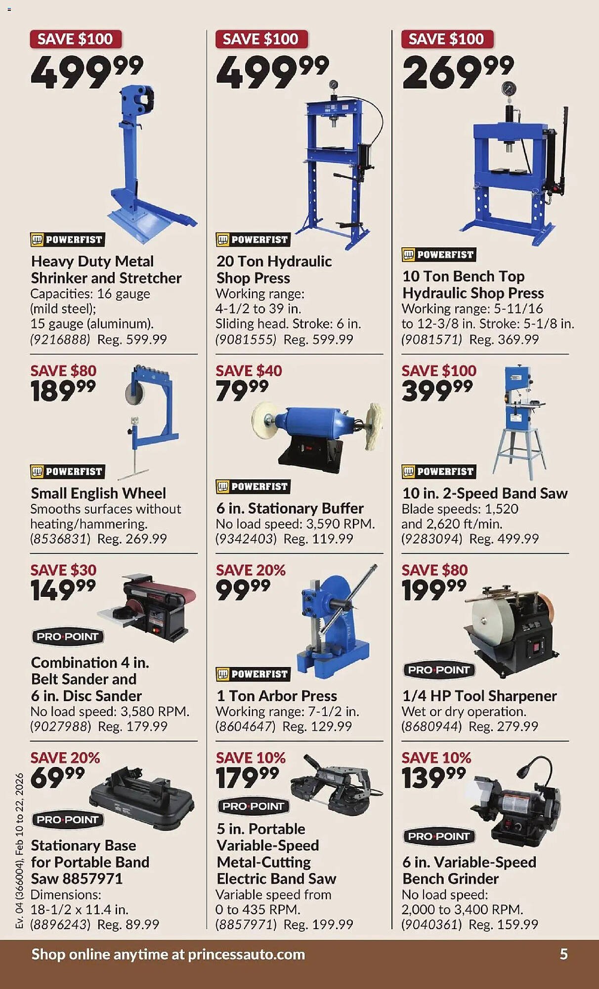 Princess Auto flyer (2026-02-10 - 2026-02-22) | 10