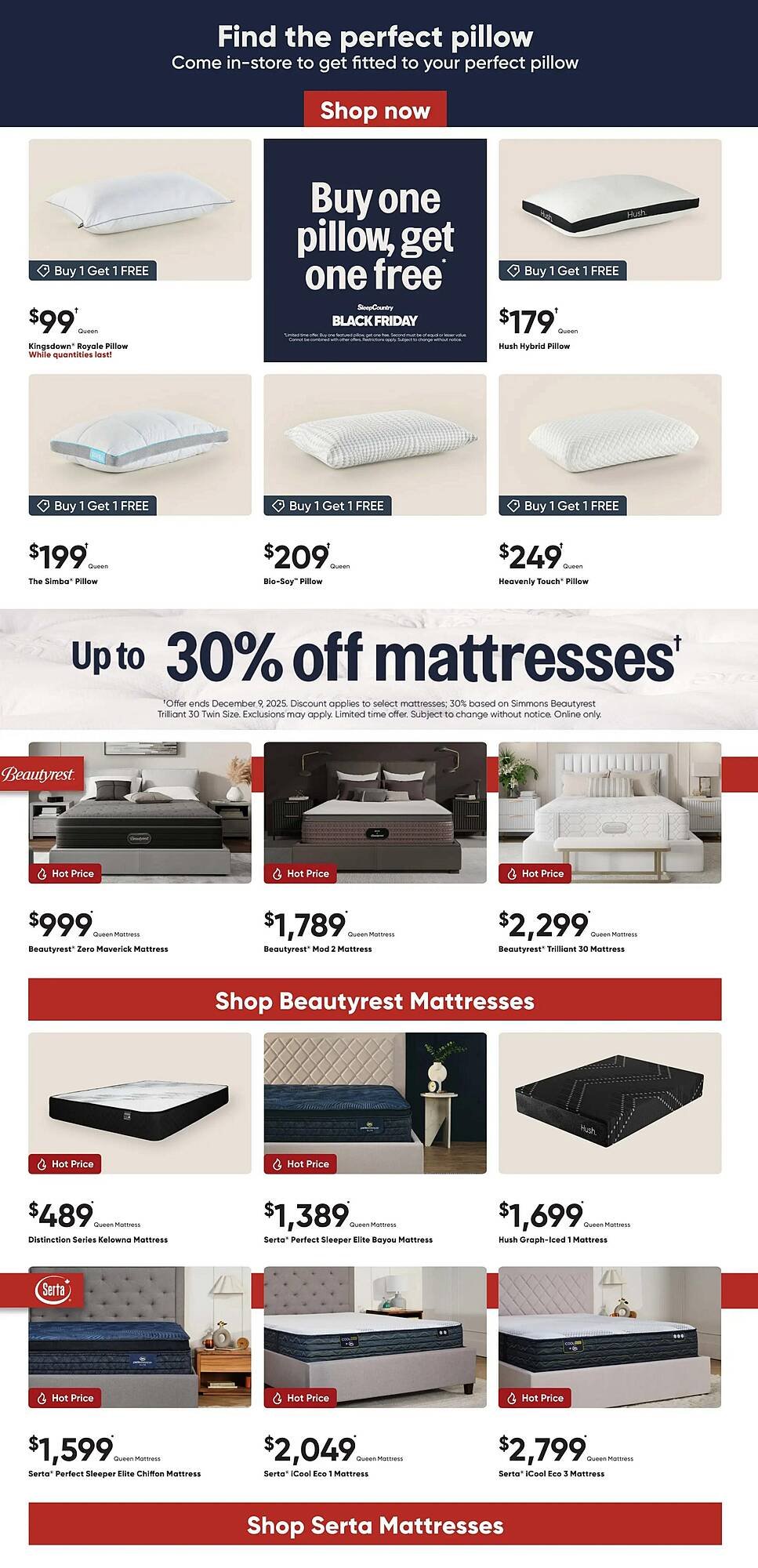 Sleep Country flyer (2025-11-23 - 2025-12-06) | 2