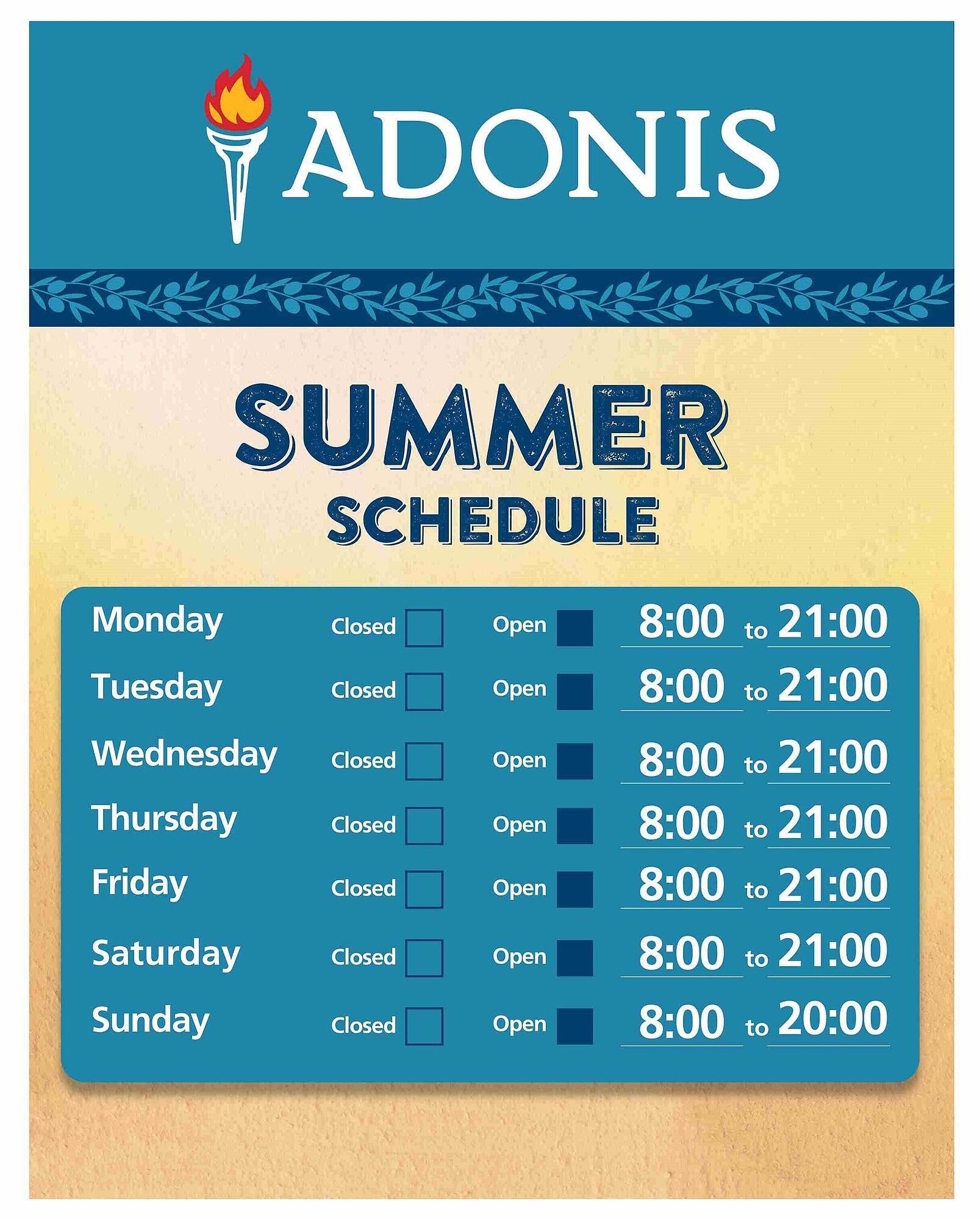 Marché Adonis flyer