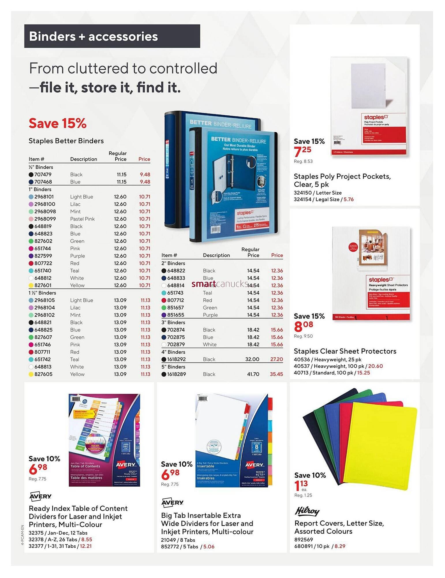 Staples flyer