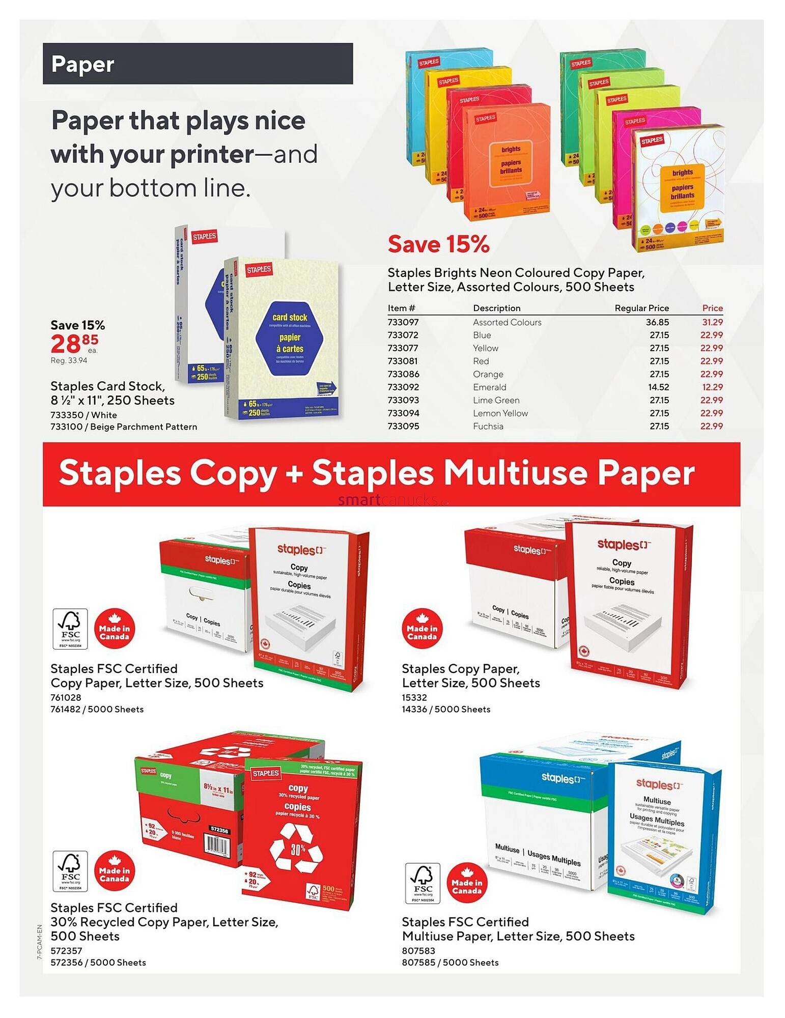 Staples flyer