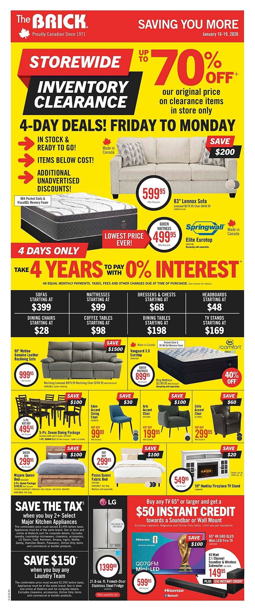 The Brick flyer (2026-01-16 - 2026-01-19) | 1