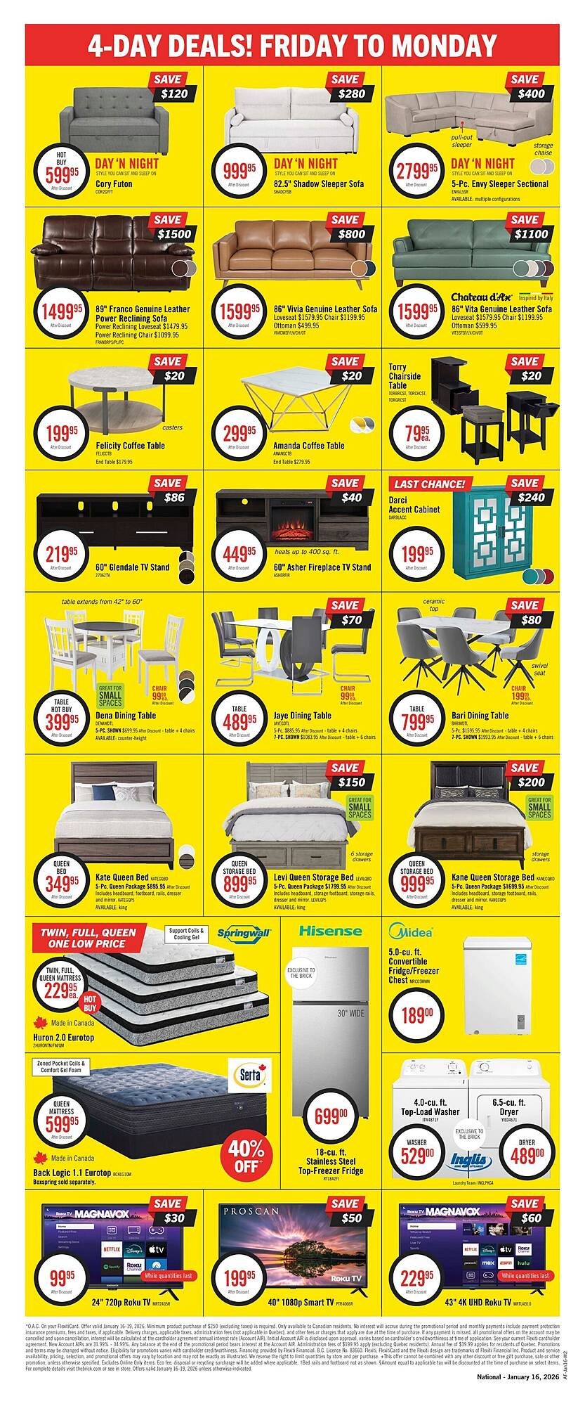 The Brick flyer (2026-01-16 - 2026-01-19) | 2