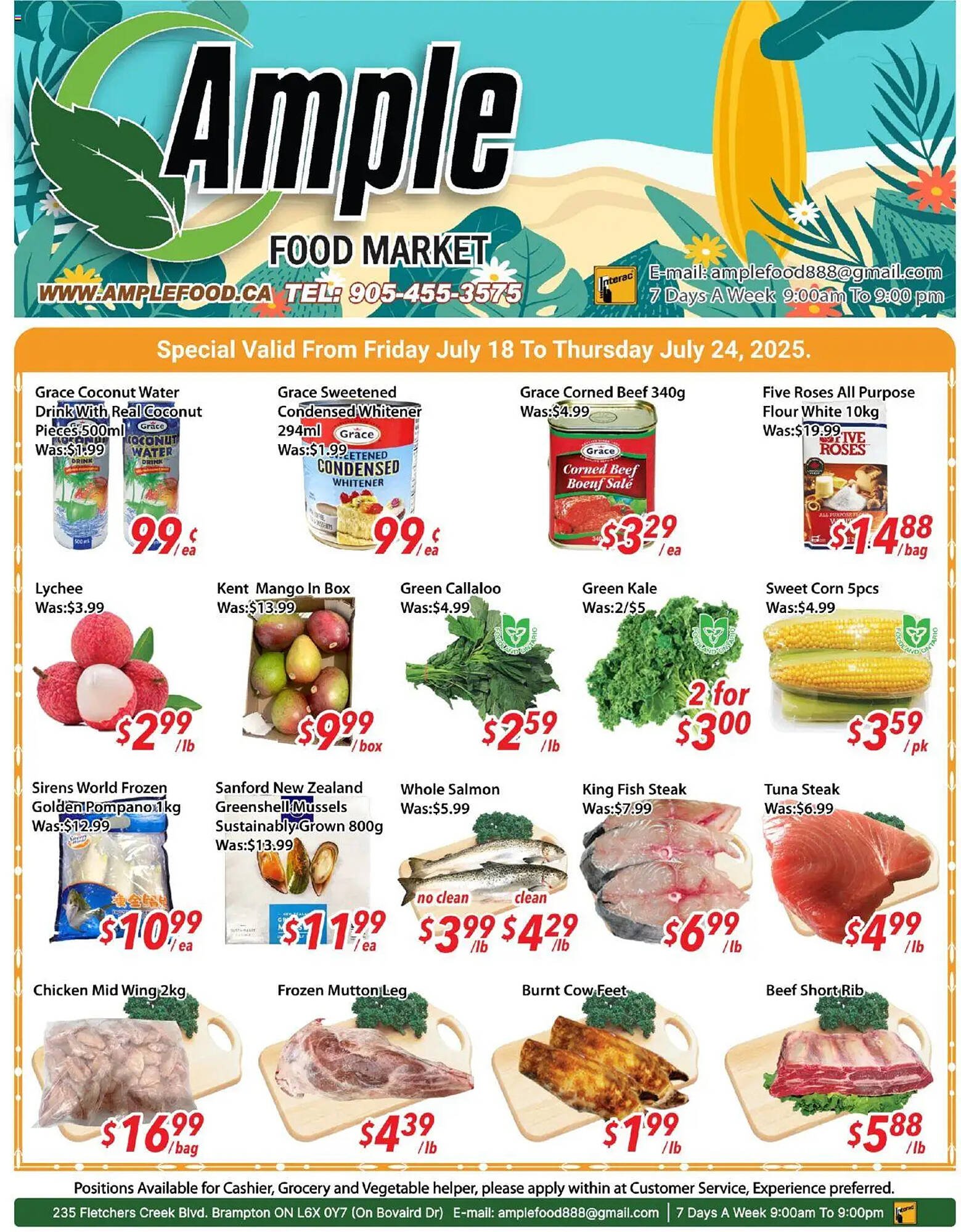 Ample Food Market flyer (2025-07-18 - 2025-07-25) | 1