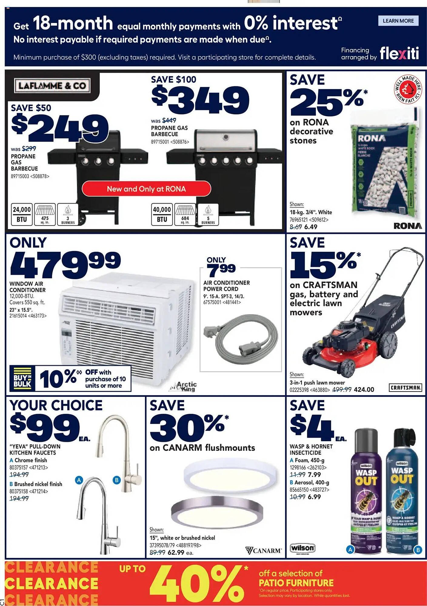 RONA flyer