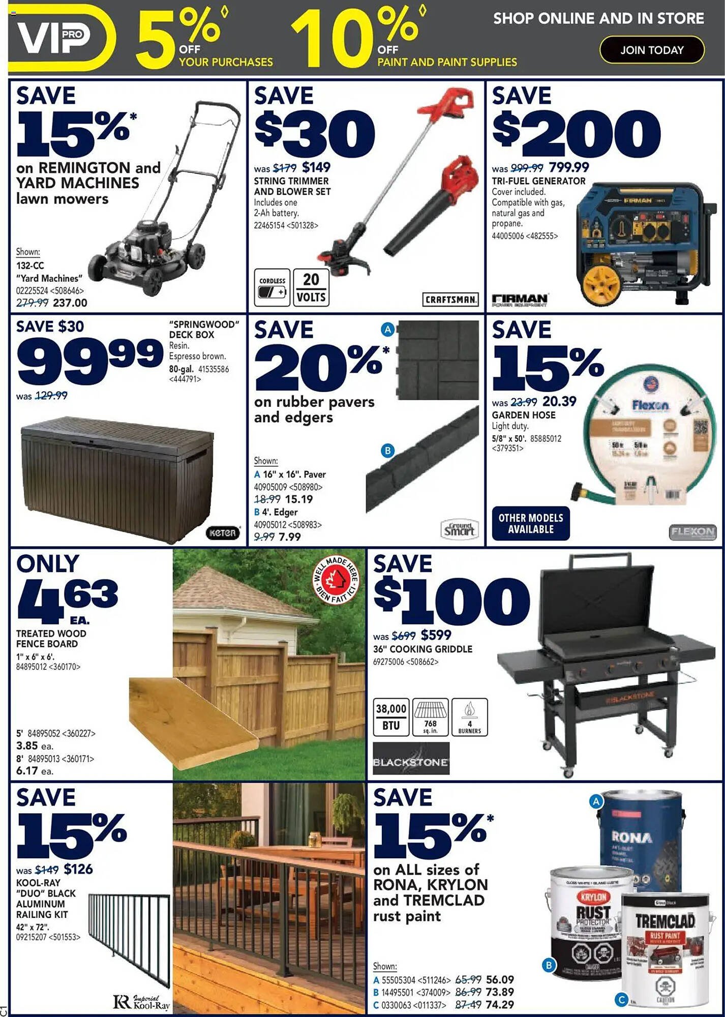 RONA flyer