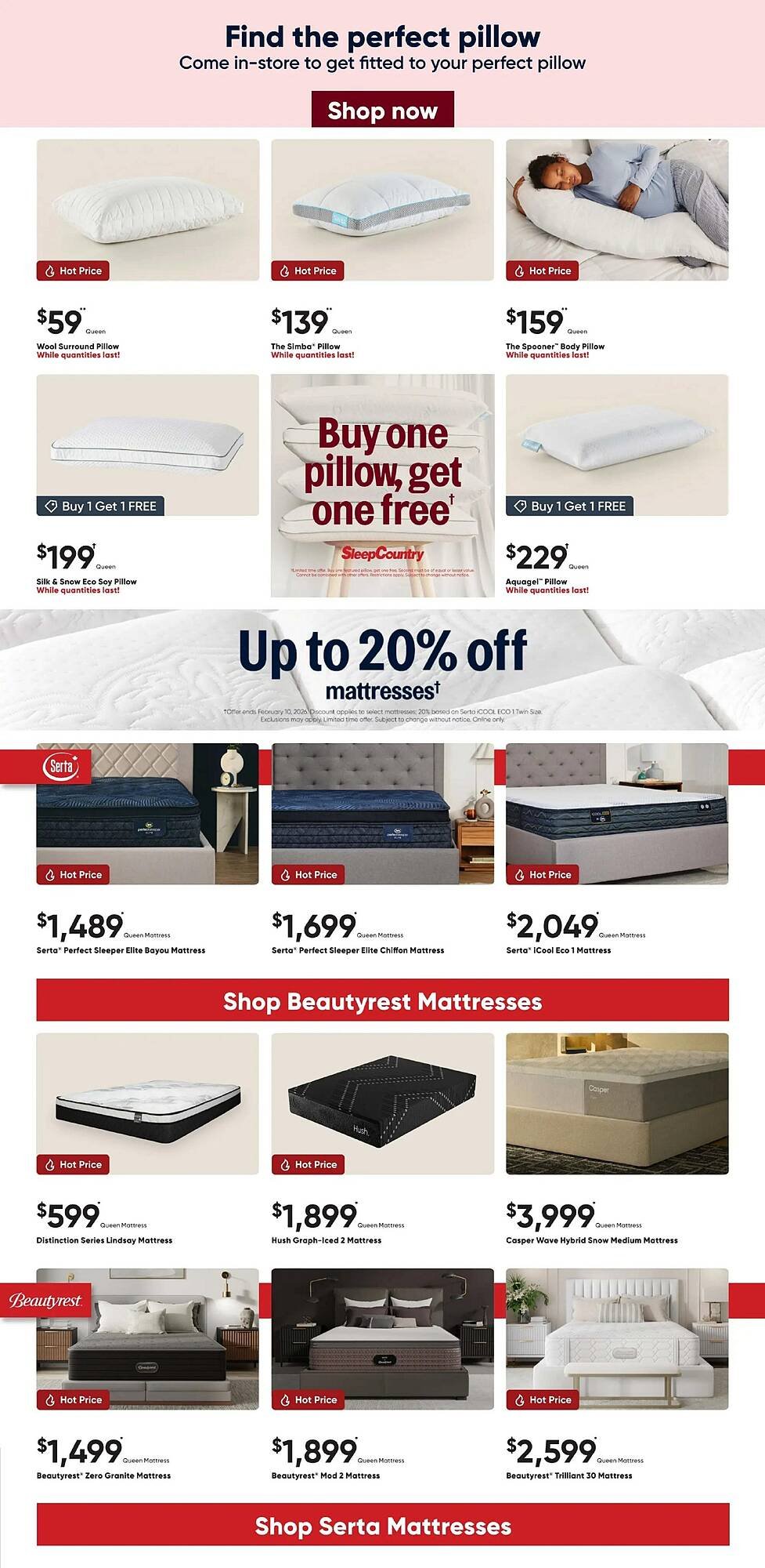 Sleep Country flyer (2026-01-21 - 2026-02-03) | 3