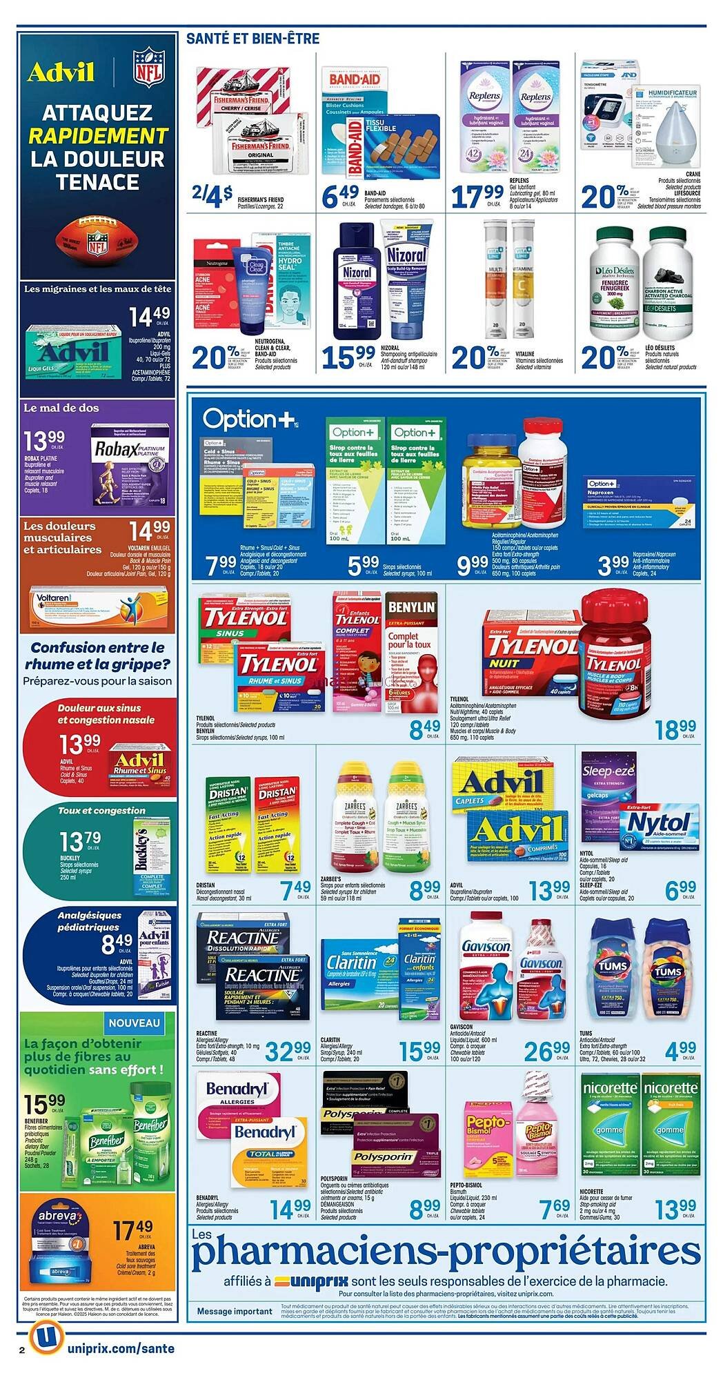 Uniprix flyer