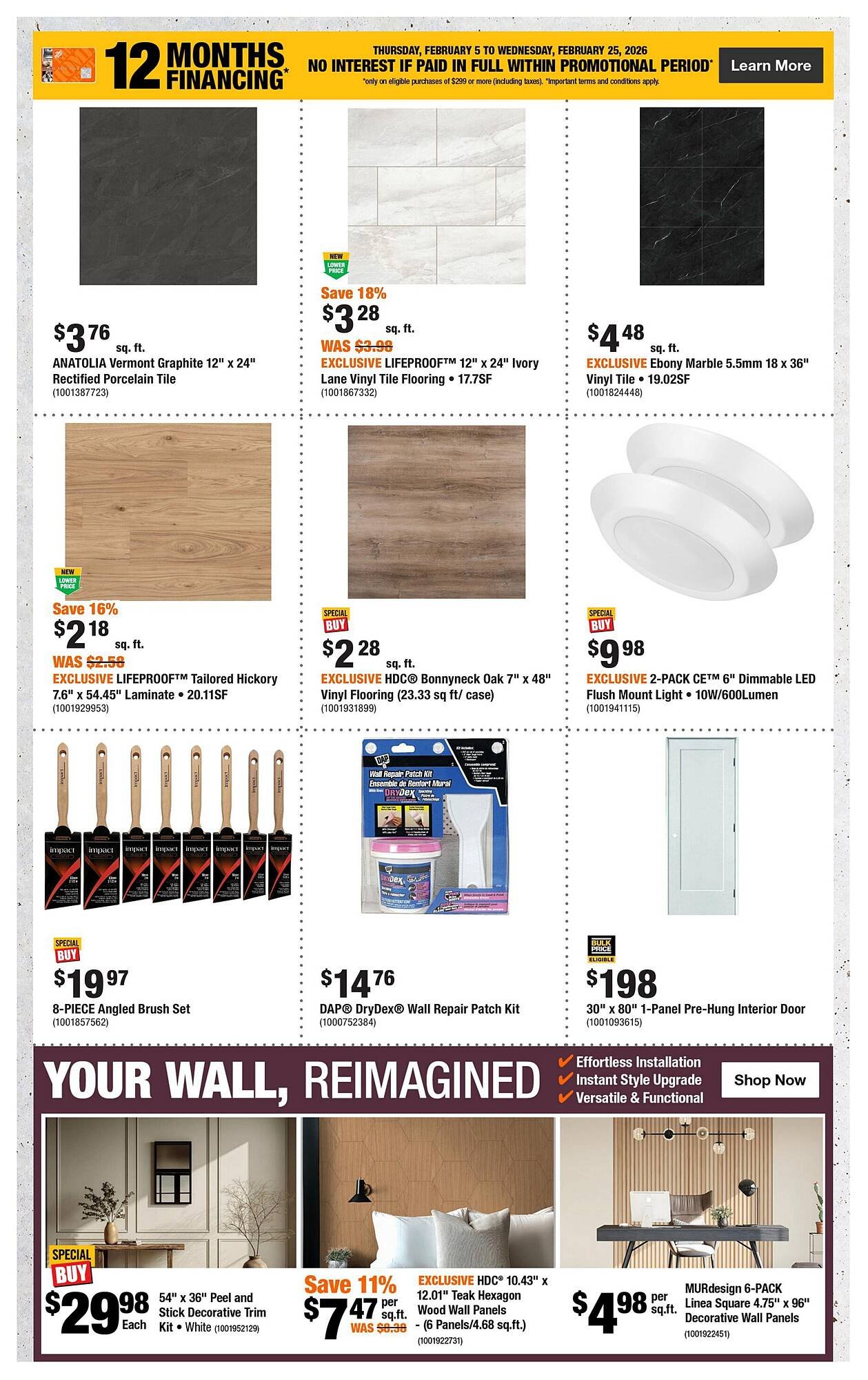 Home Depot flyer