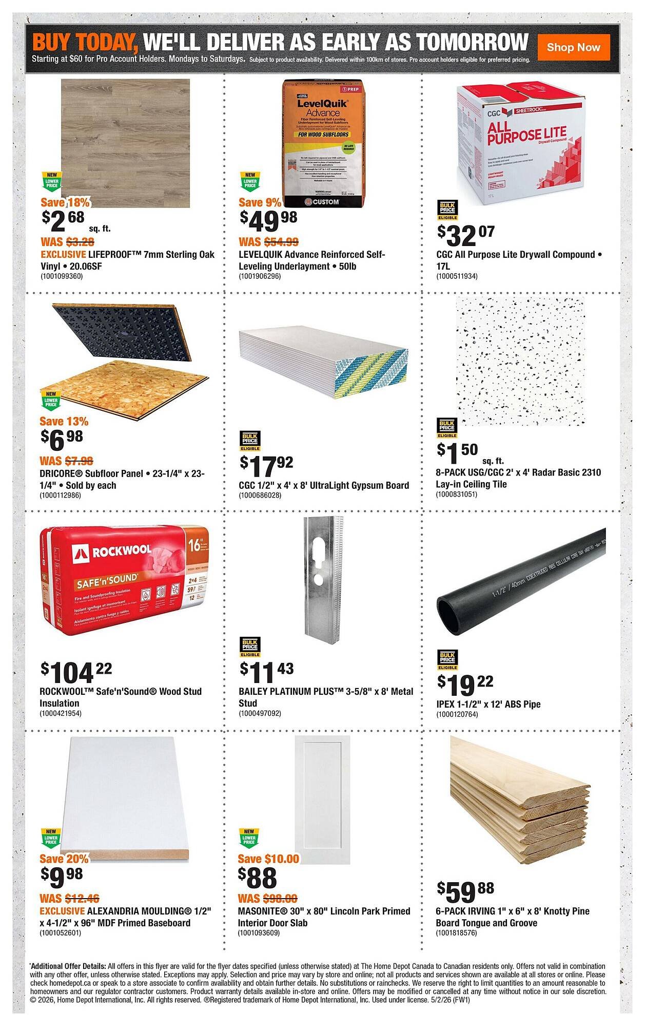 Home Depot flyer