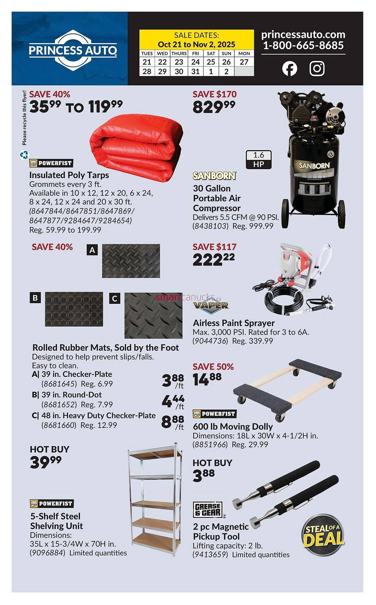 Princess Auto flyer