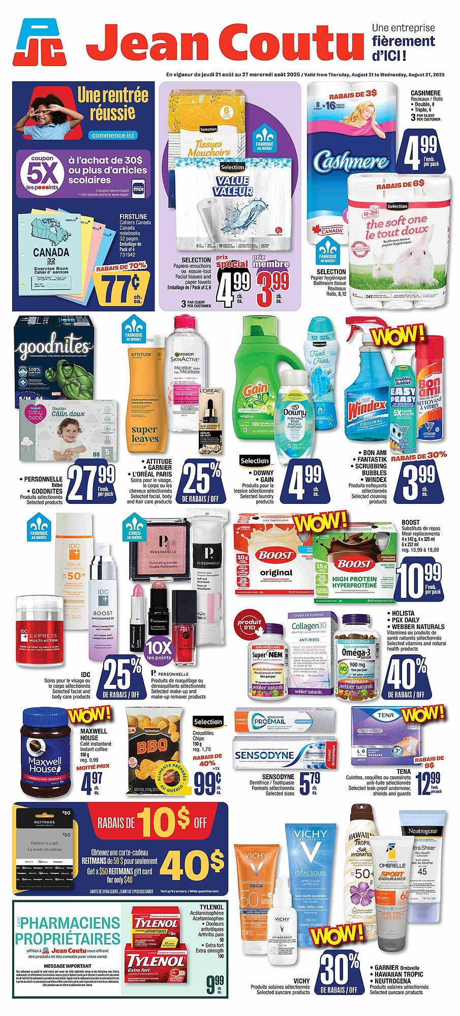 Jean Coutu flyer (2025-08-21 - 2025-08-27) | 1