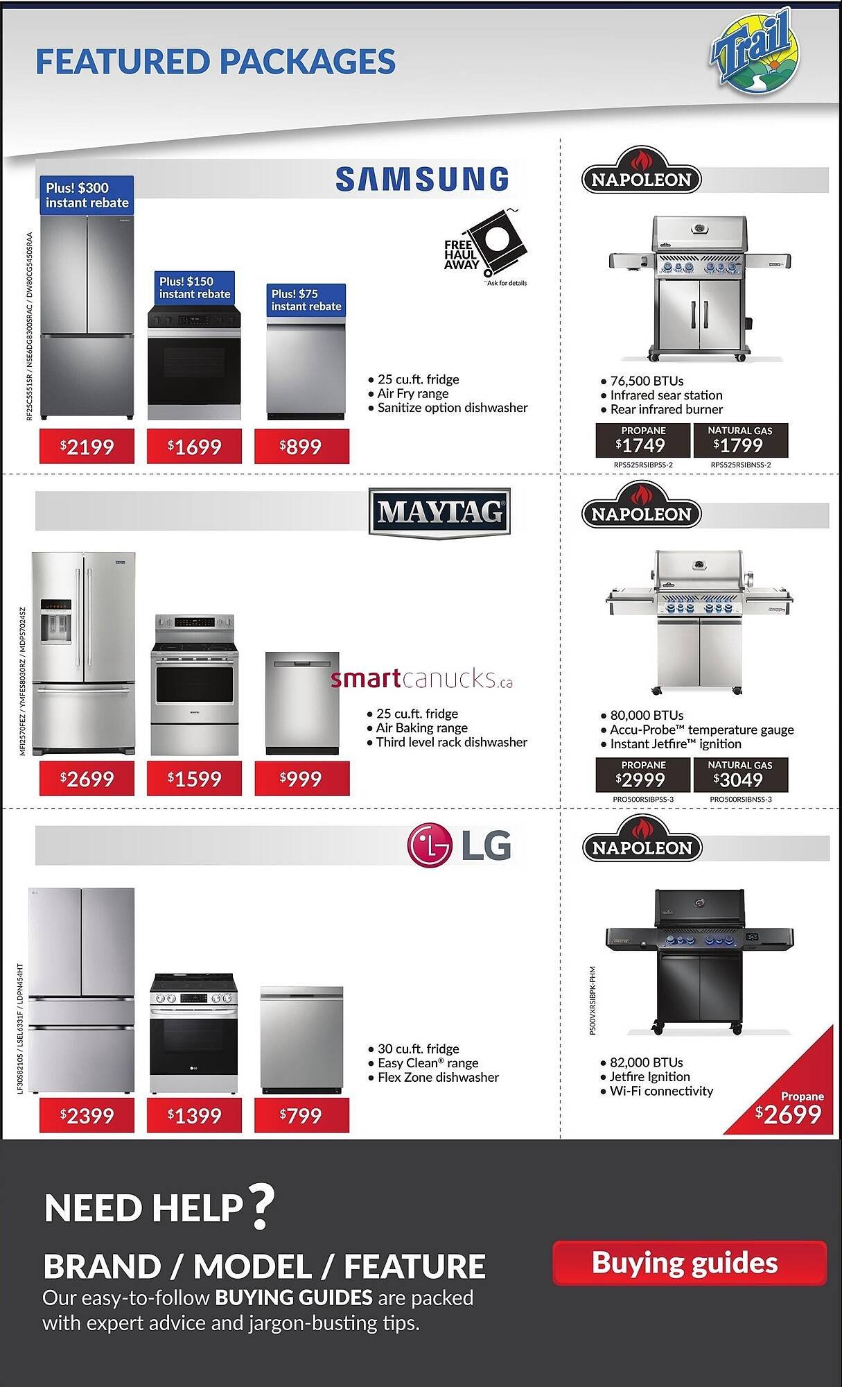Trail Appliances flyer