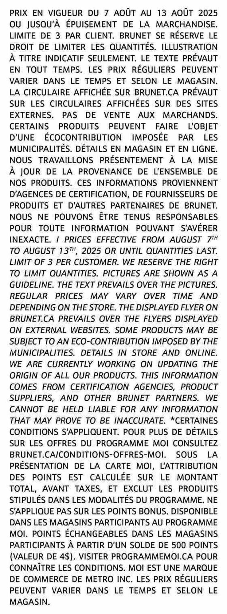 Brunet flyer