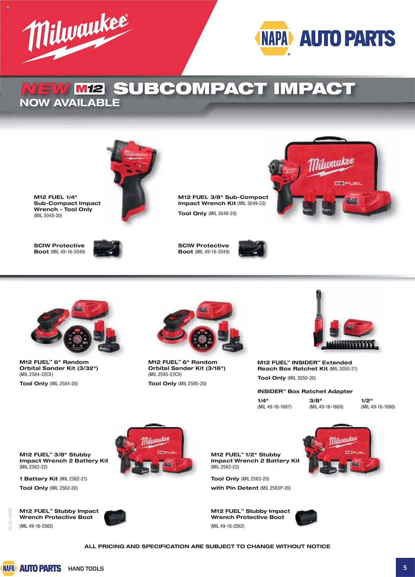 NAPA Auto Parts flyer