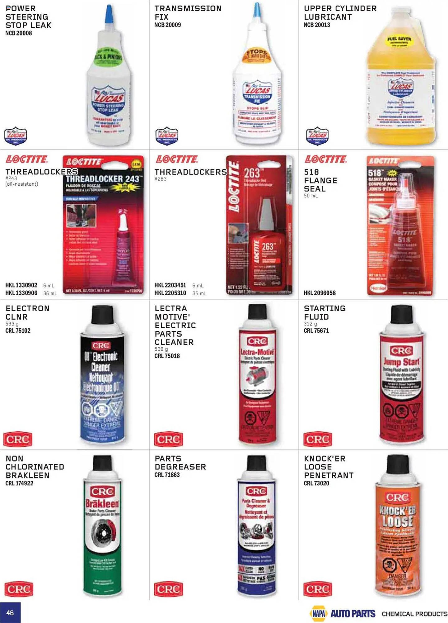 NAPA Auto Parts flyer
