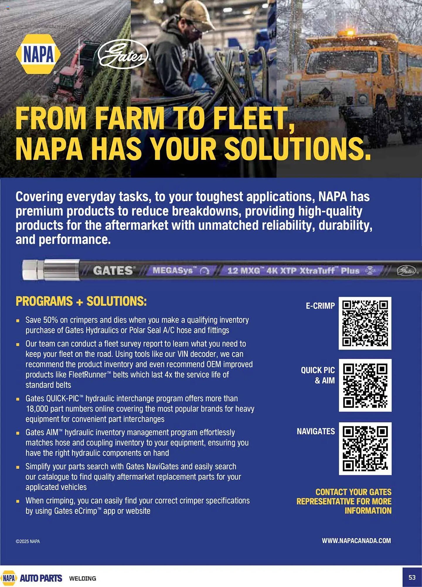 NAPA Auto Parts flyer