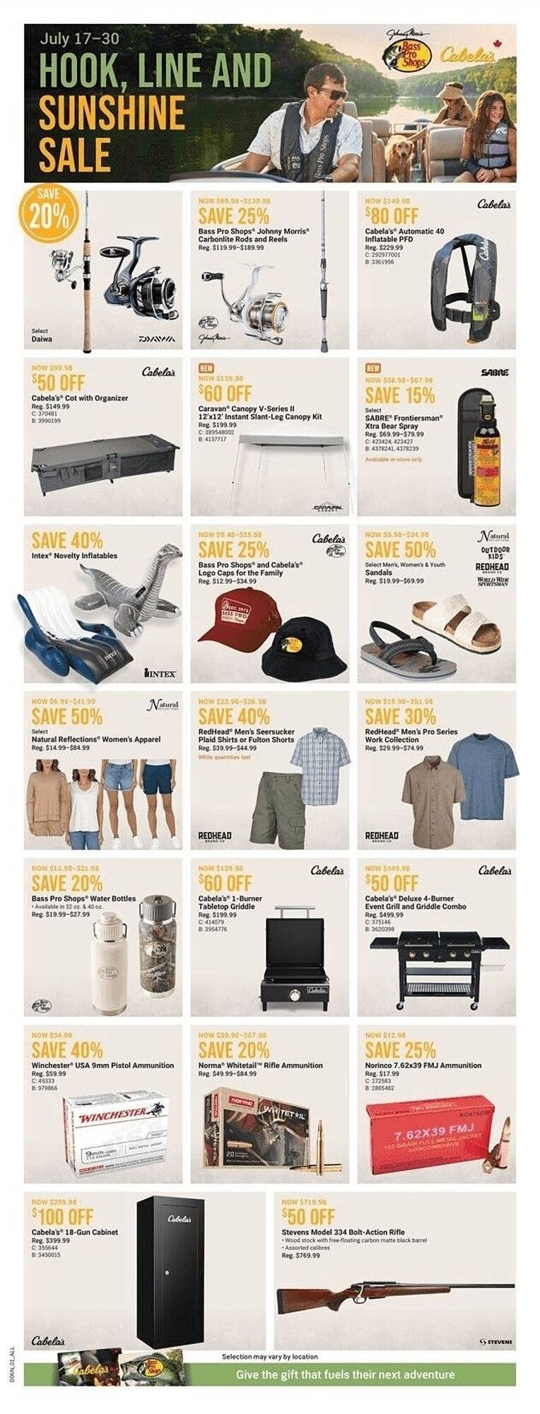 Cabela&#039;s flyer (2025-07-17 - 2025-07-23) | 1