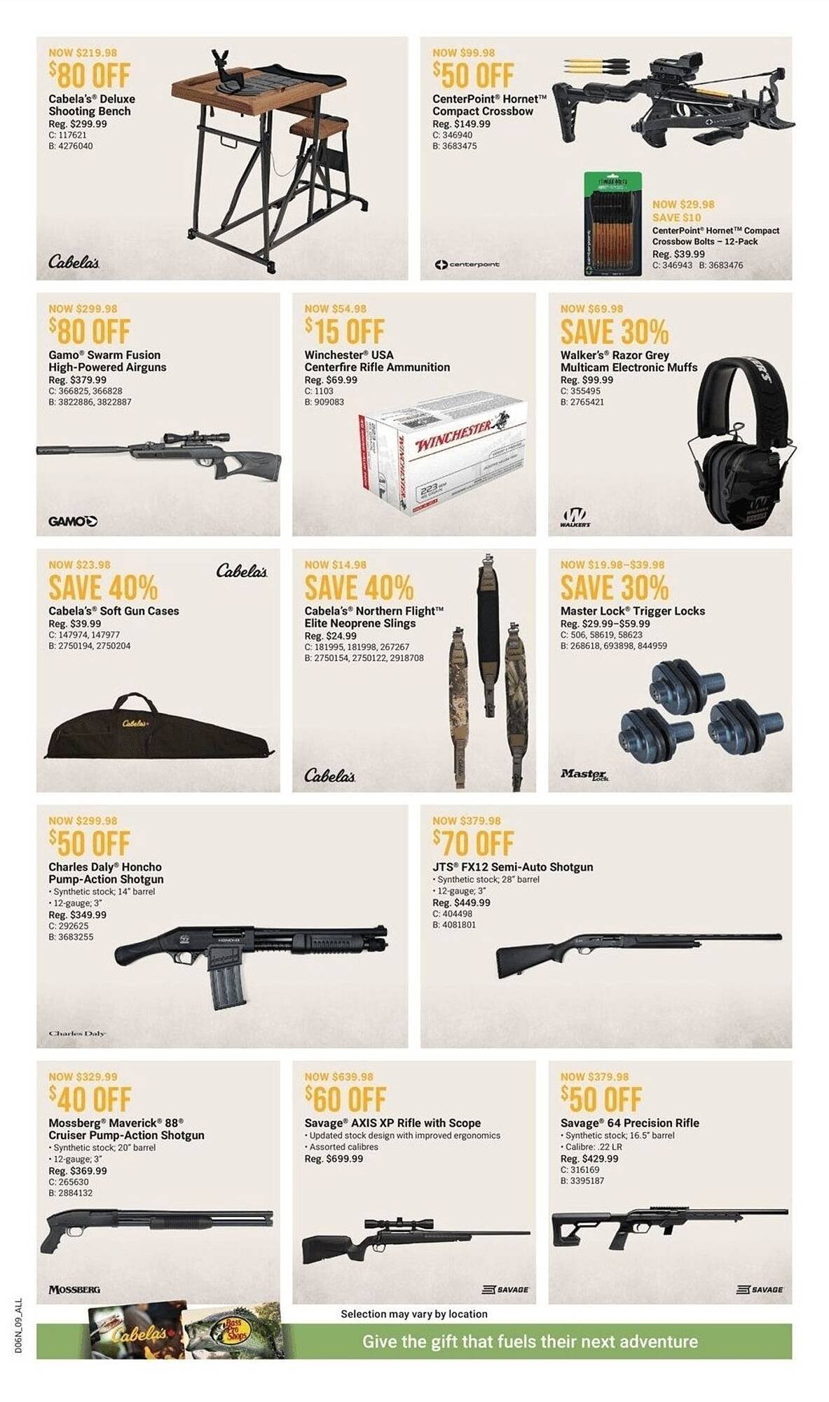 Cabela's flyer