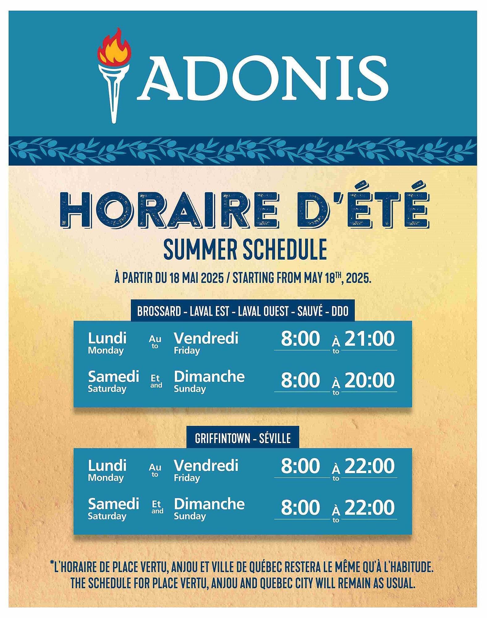Marché Adonis flyer