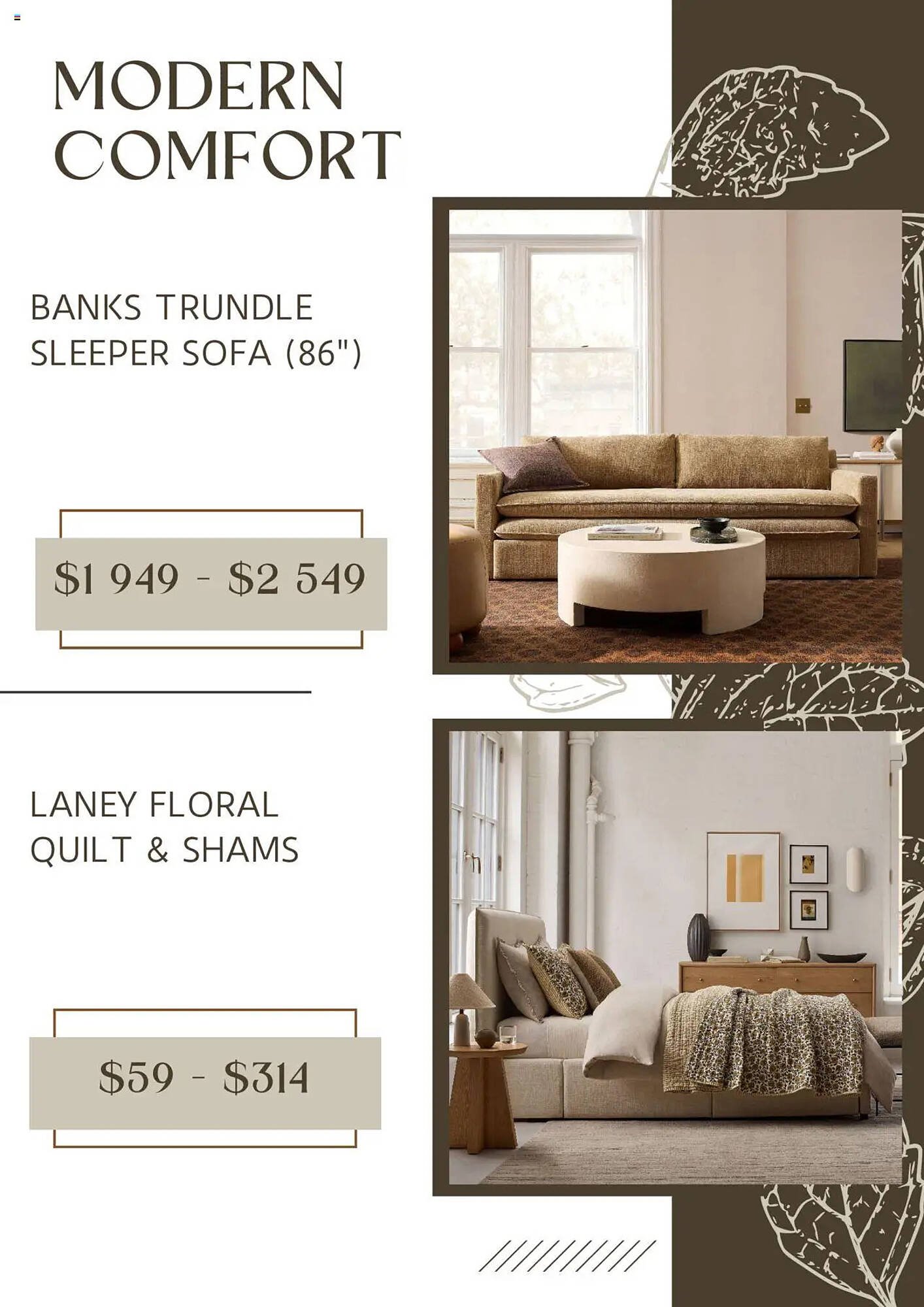 West Elm flyer