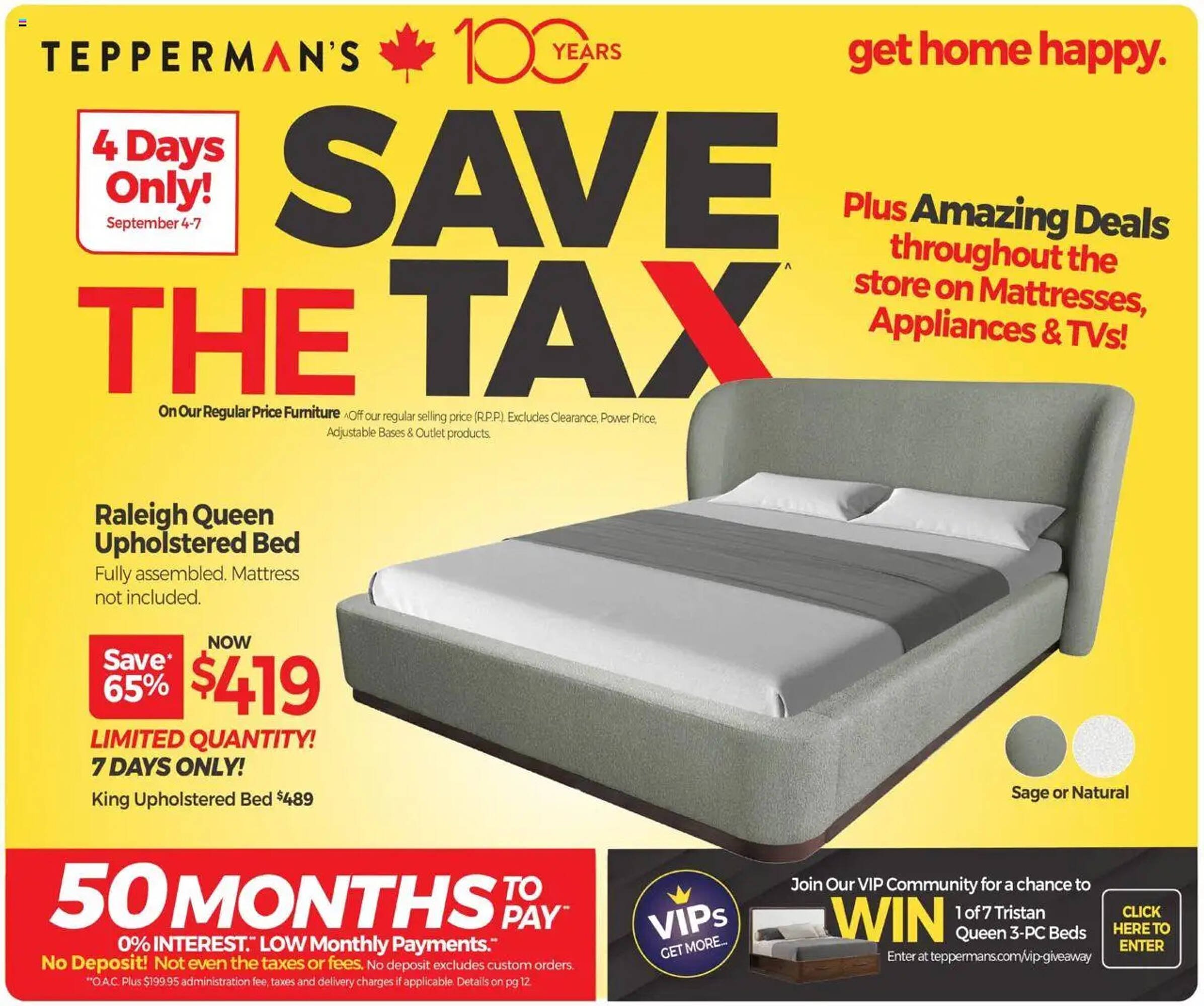 Tepperman's flyer