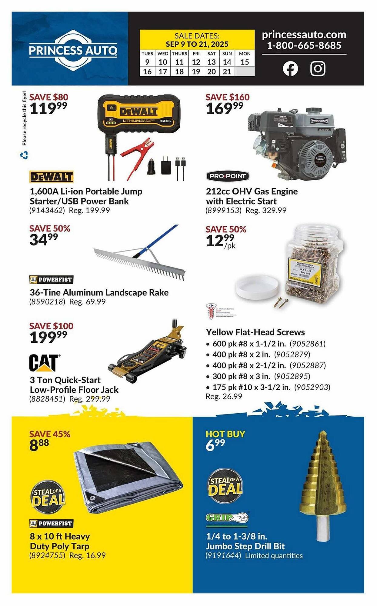 Princess Auto flyer