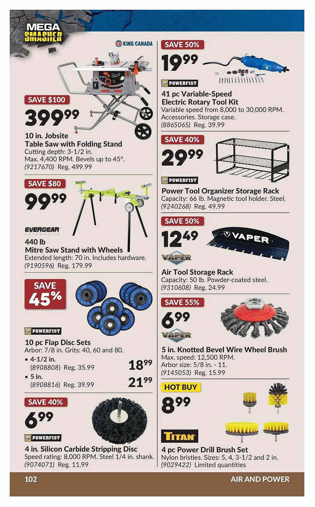 Princess Auto flyer