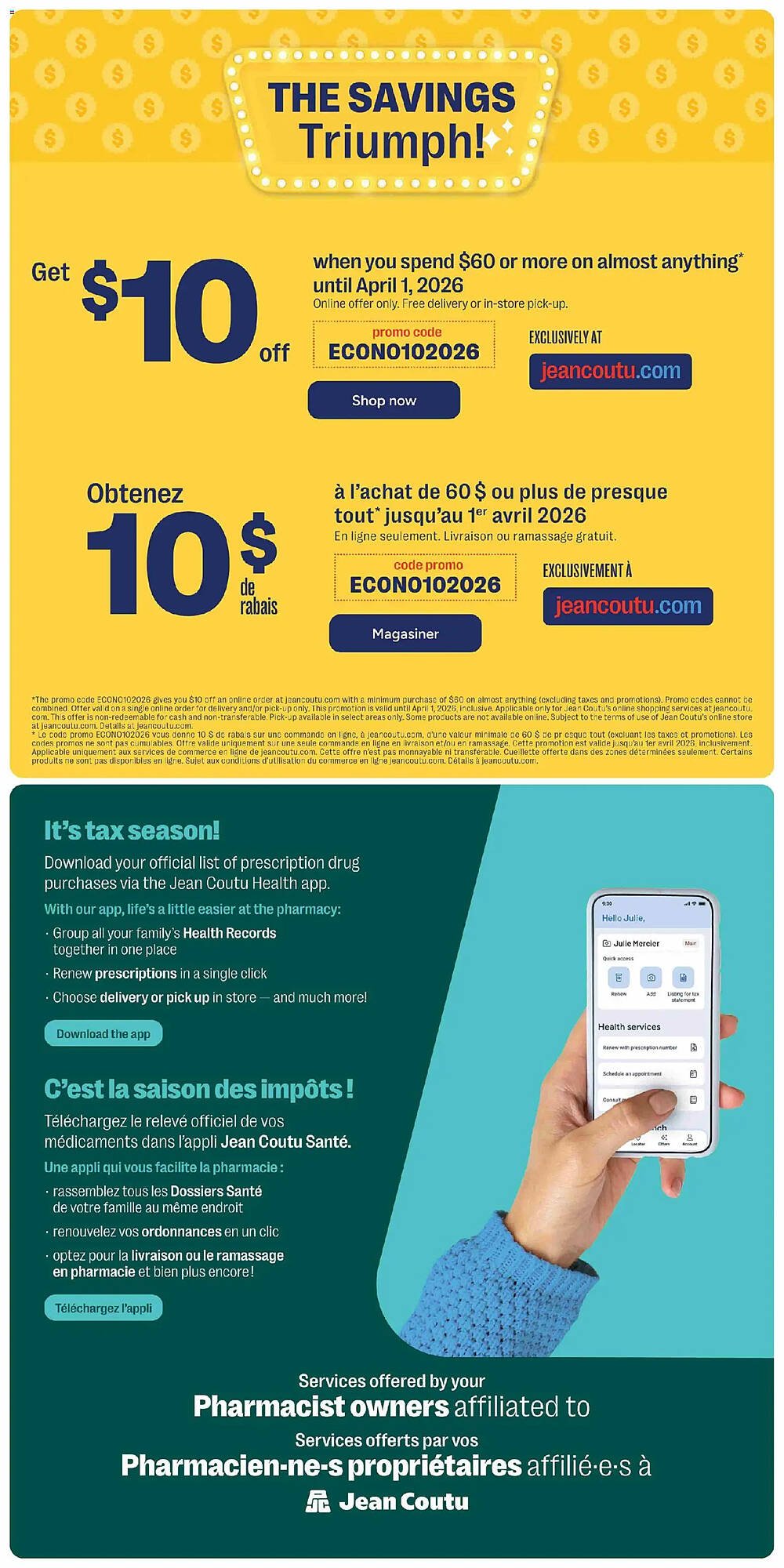 Jean Coutu flyer