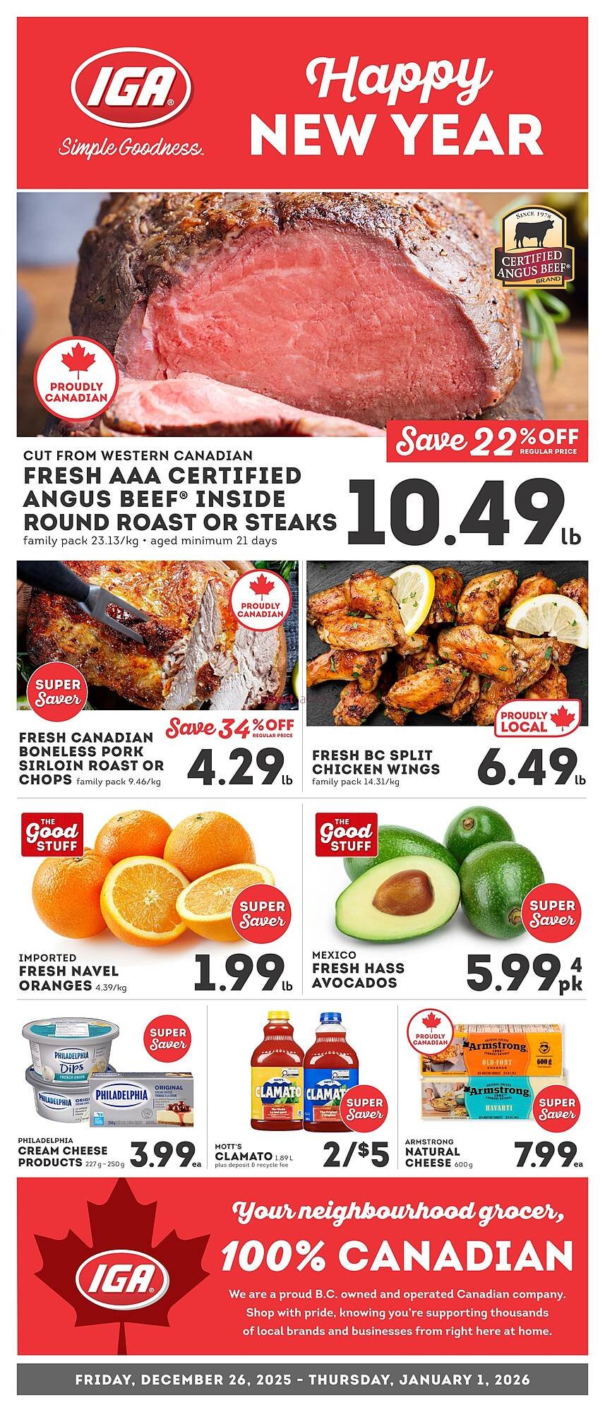 IGA flyer