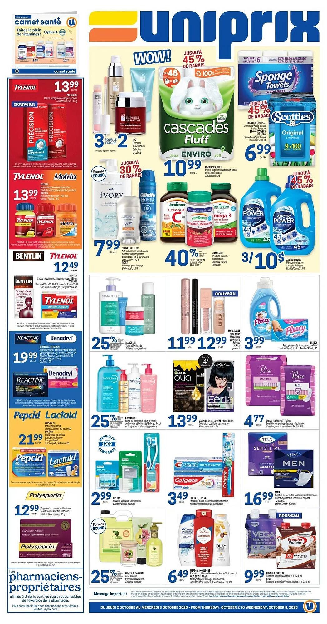 Uniprix flyer