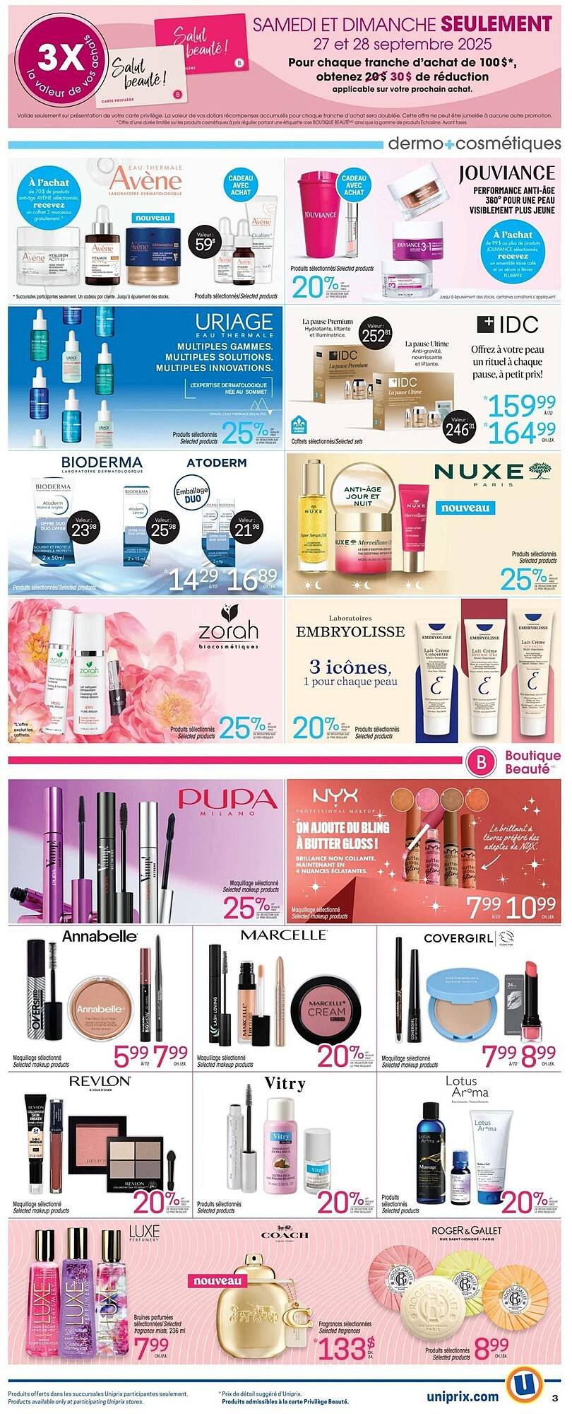 Uniprix flyer
