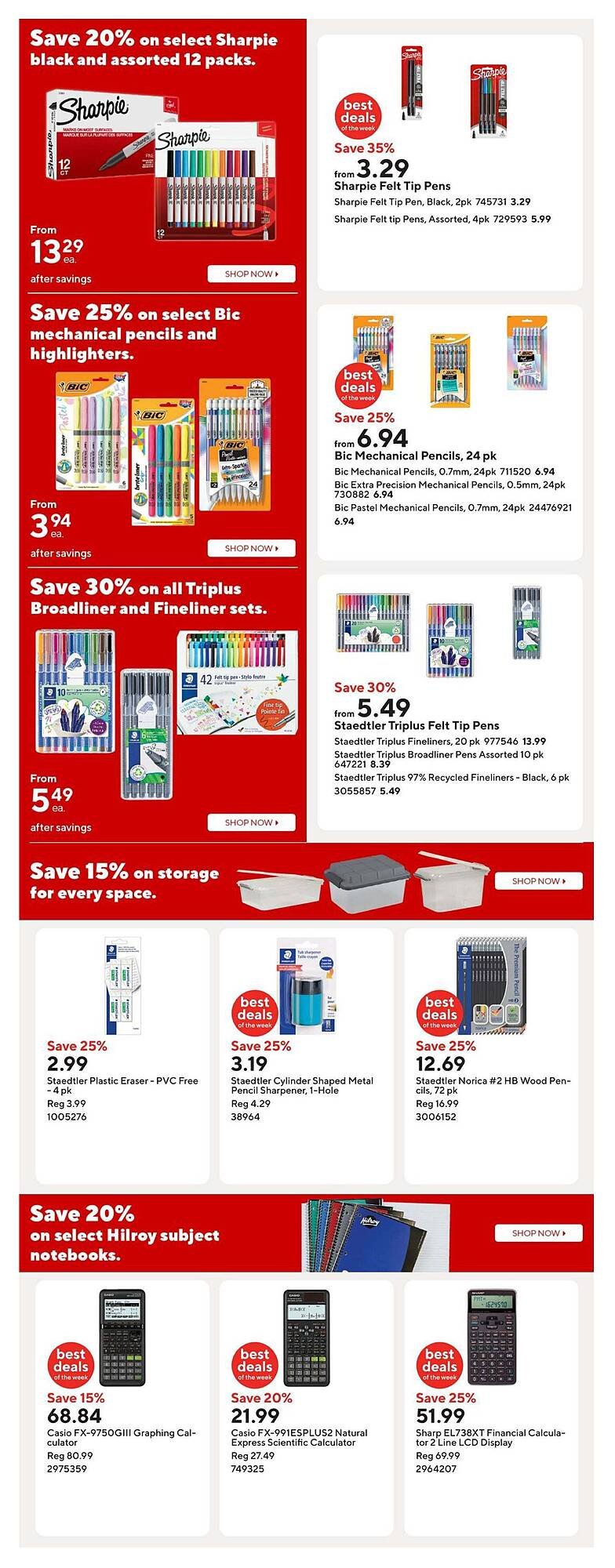Staples flyer