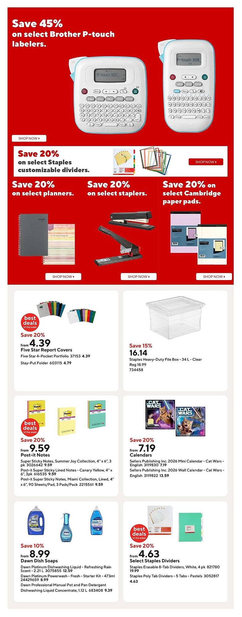 Staples flyer