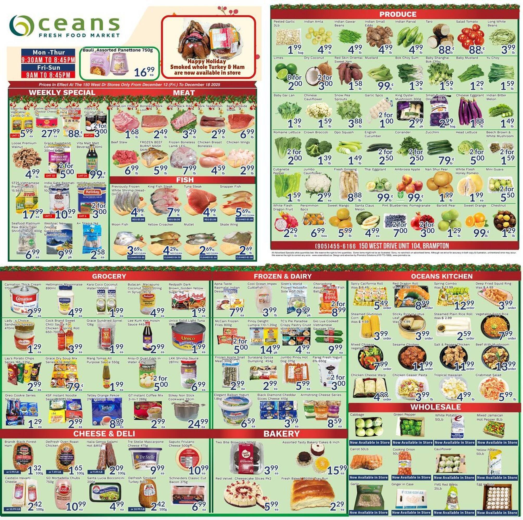 Oceans Fresh Food Market flyer (2025-12-12 - 2025-12-18) | 1