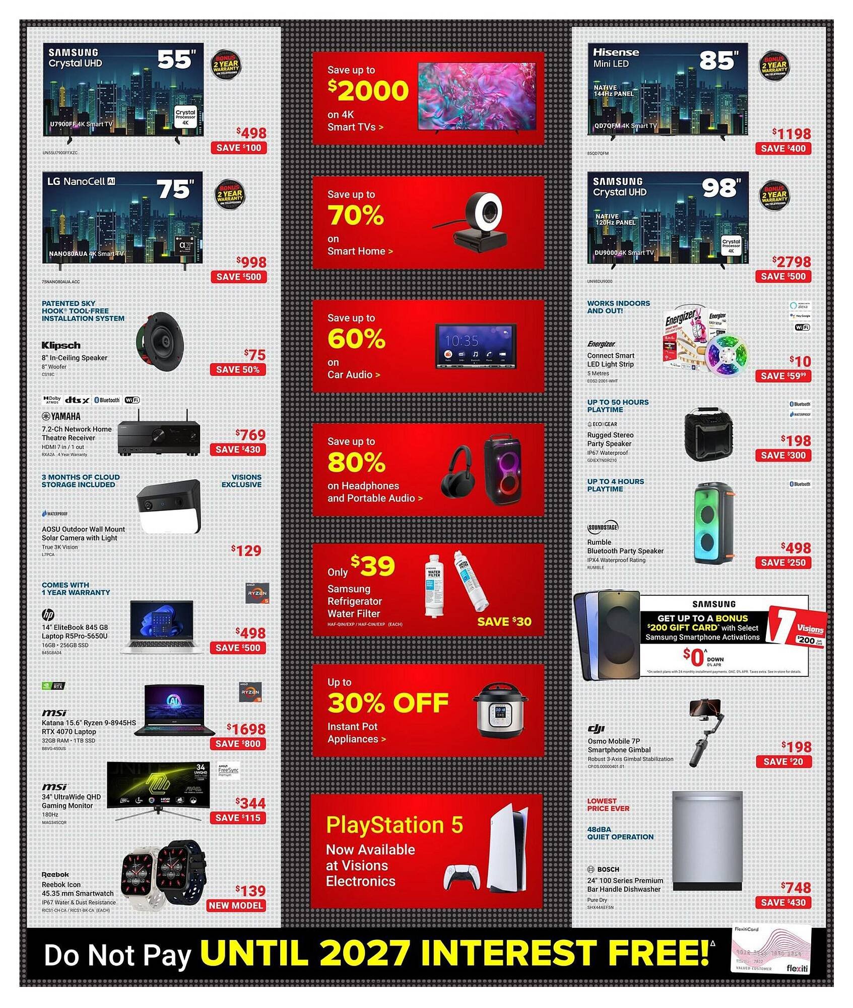 Visions Electronics flyer
