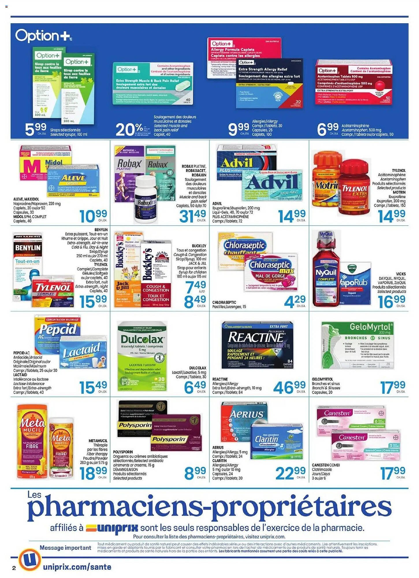 Uniprix flyer (2026-01-01 - 2026-01-07) | 2