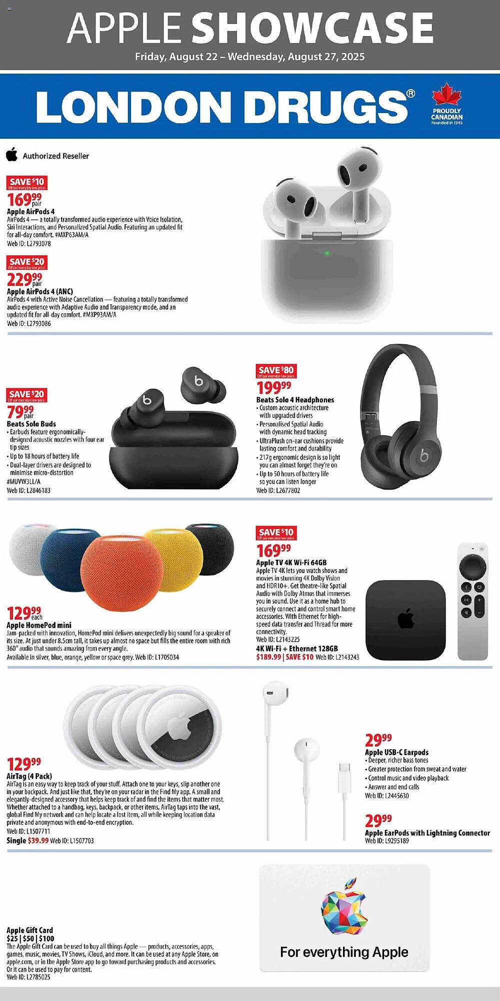 London Drugs flyer (2025-08-22 - 2025-08-27) | 1