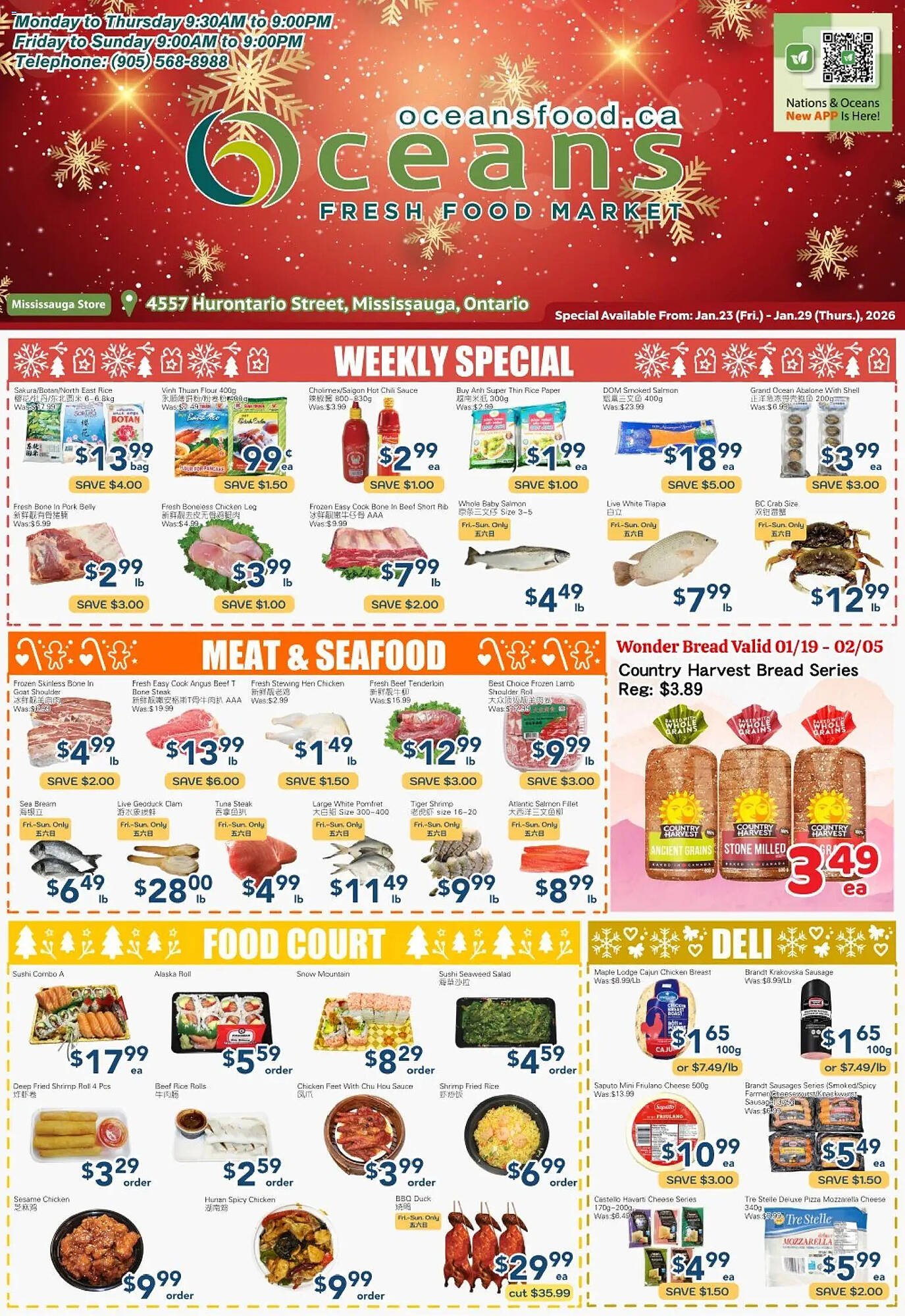 Oceans Fresh Food Market flyer