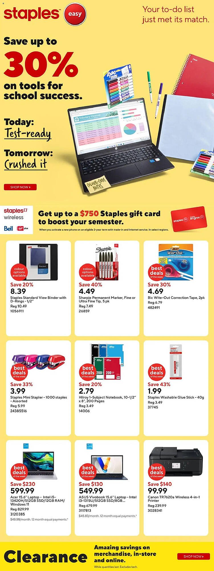 Staples flyer (2026-01-09 - 2026-01-16) | 1