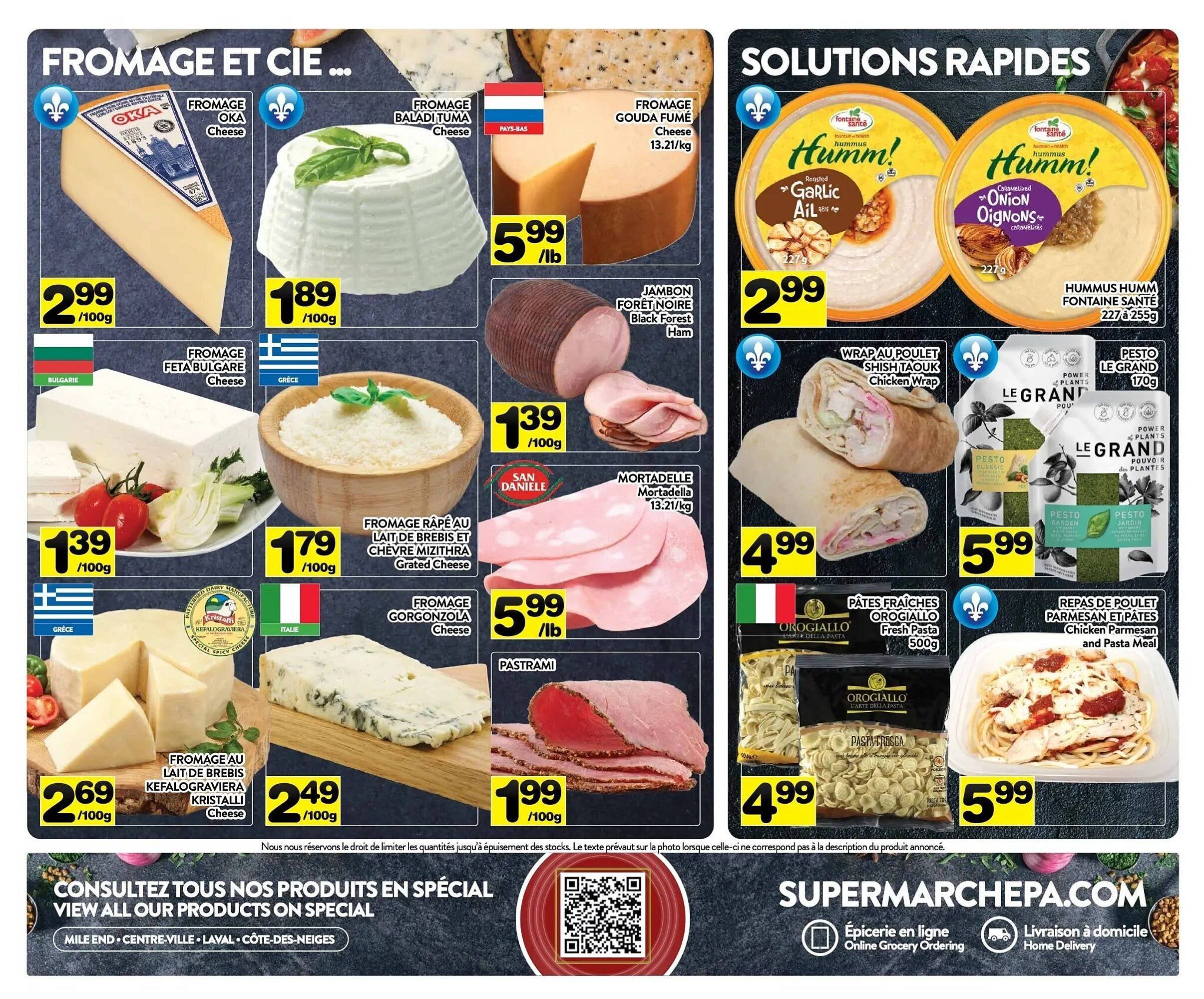 Supermarché PA flyer