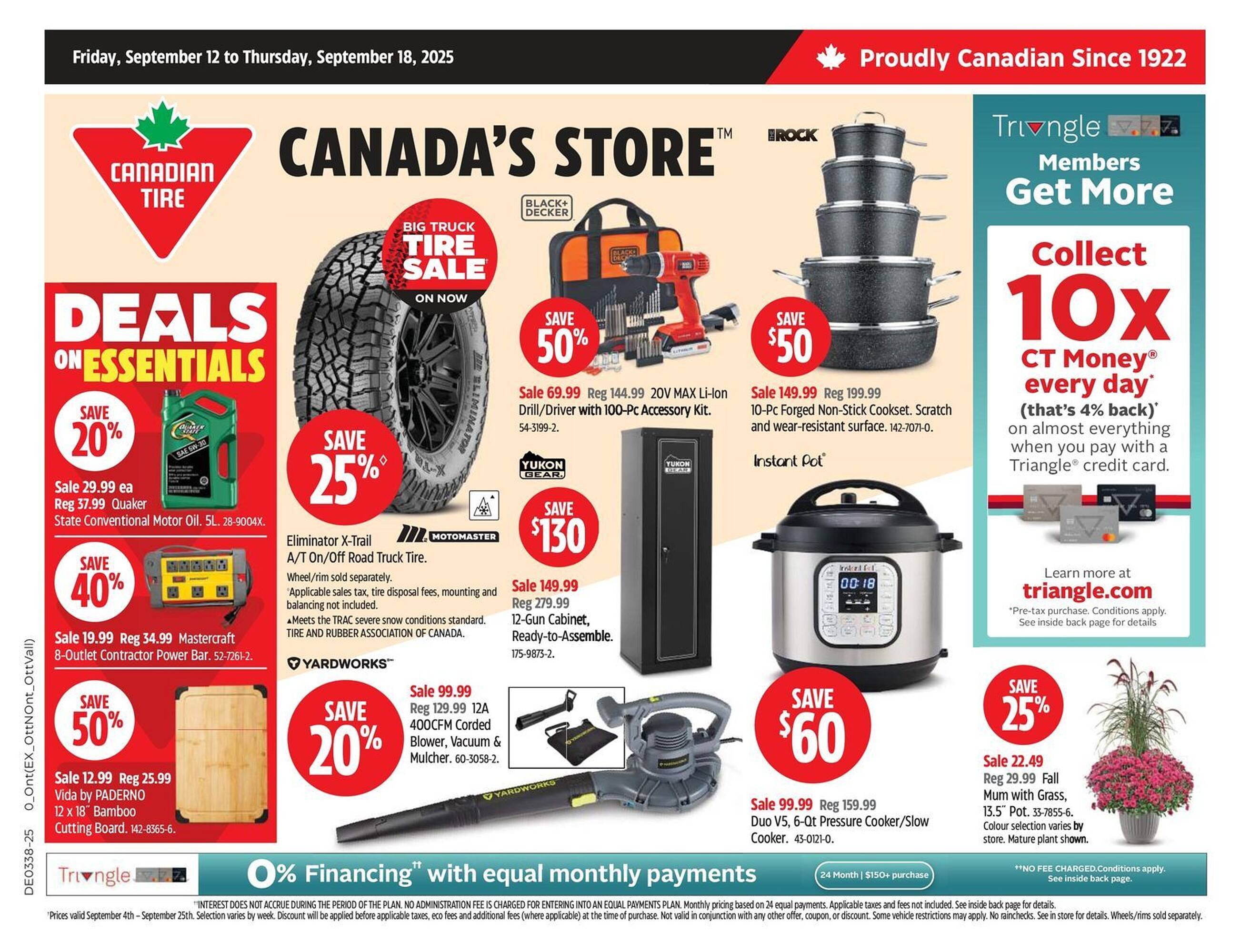 Canadian Tire flyer (2025-09-12 - 2025-09-18) | 1