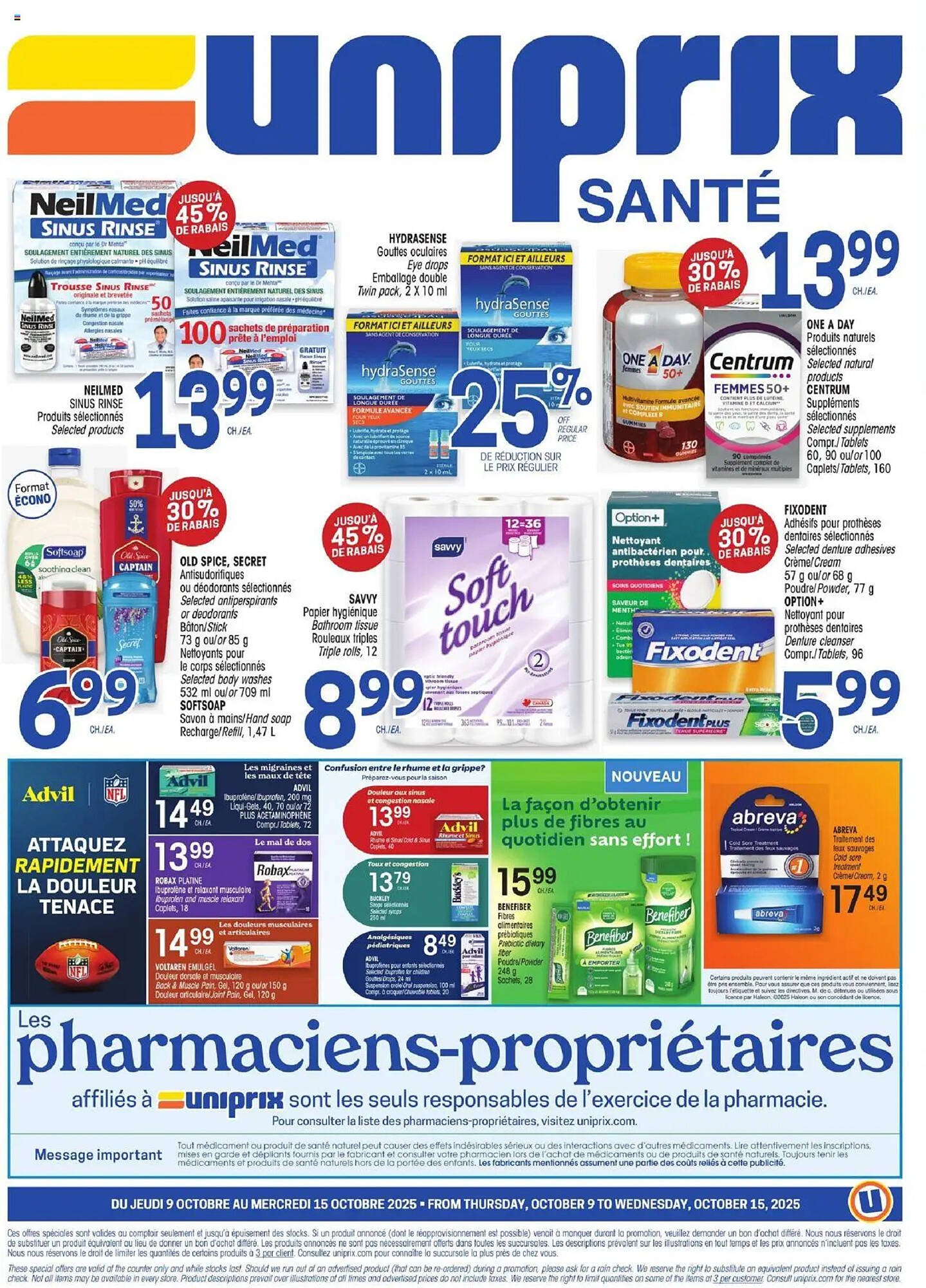 Uniprix flyer