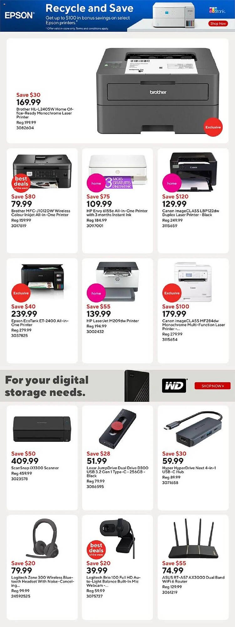 Staples flyer
