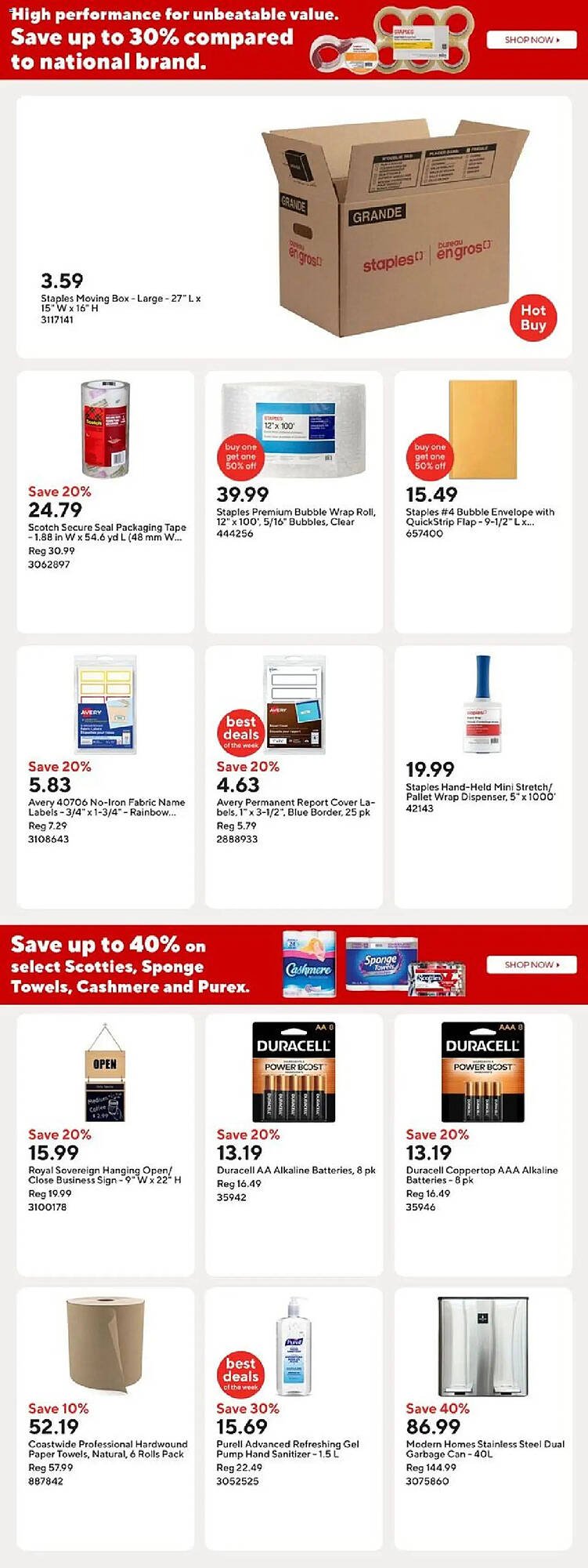 Staples flyer