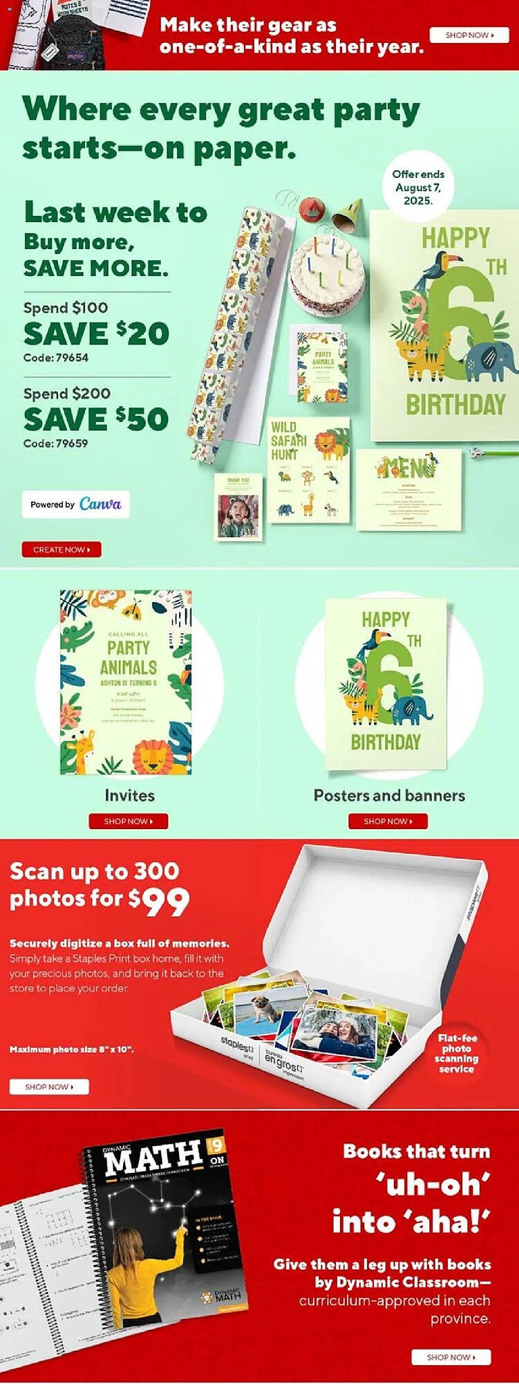Staples flyer