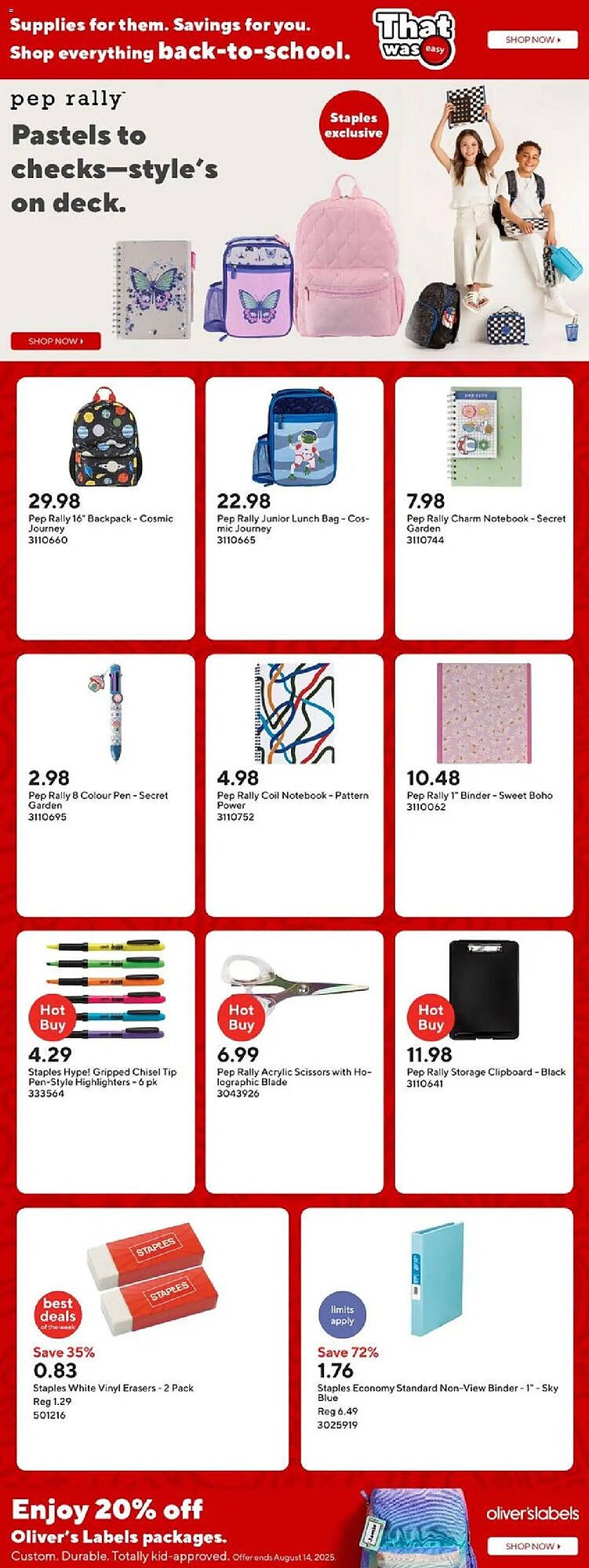 Staples flyer