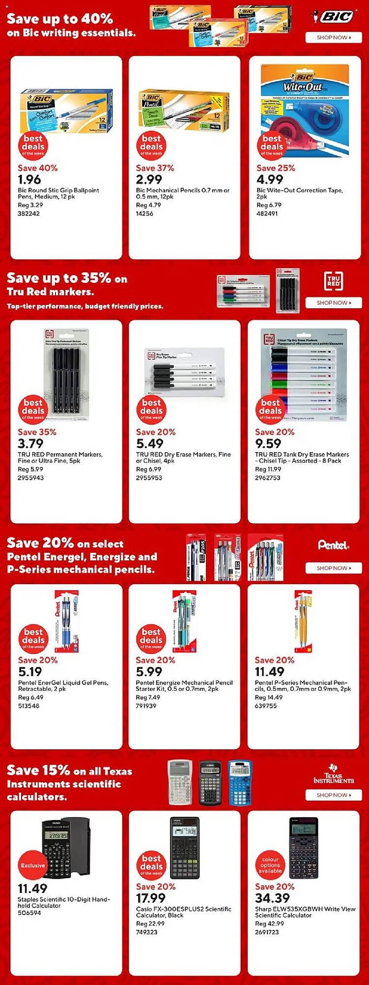 Staples flyer