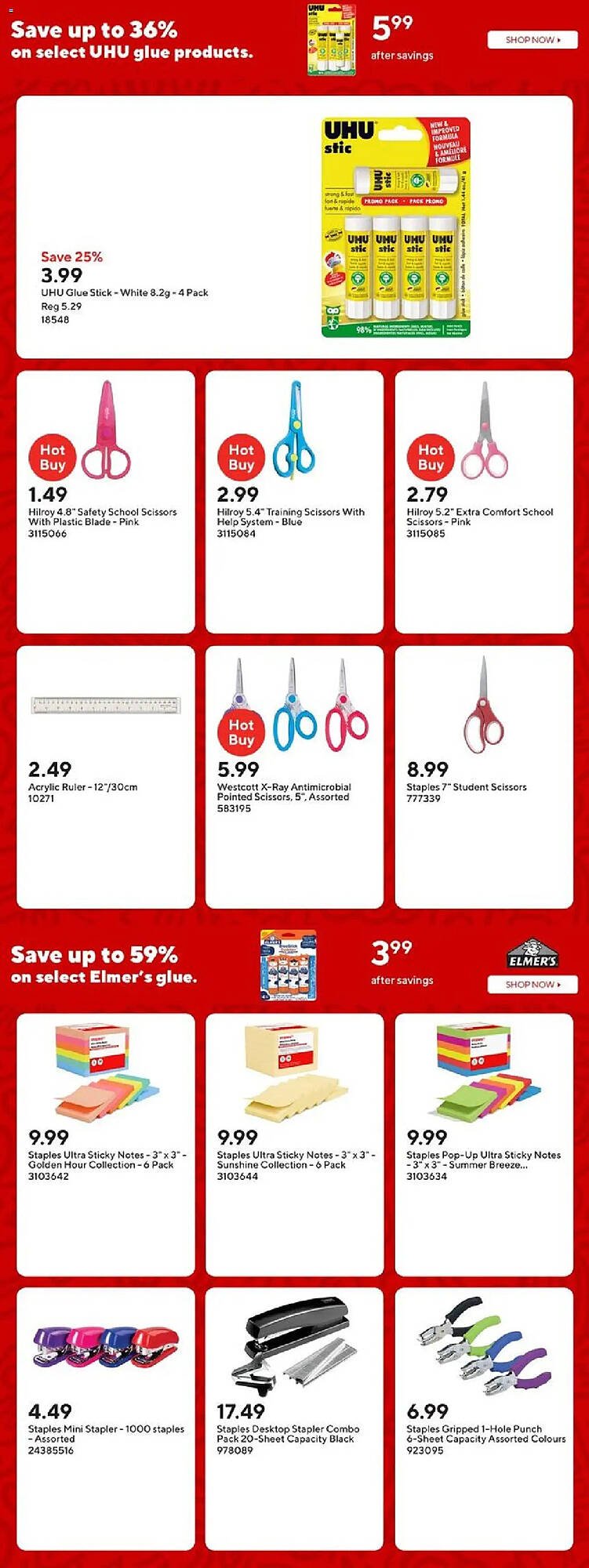 Staples flyer